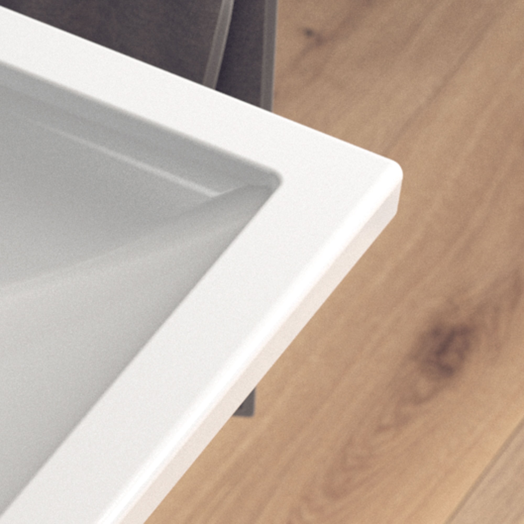 Rand eines Waschbeckens der Serie Duravit Starck 3