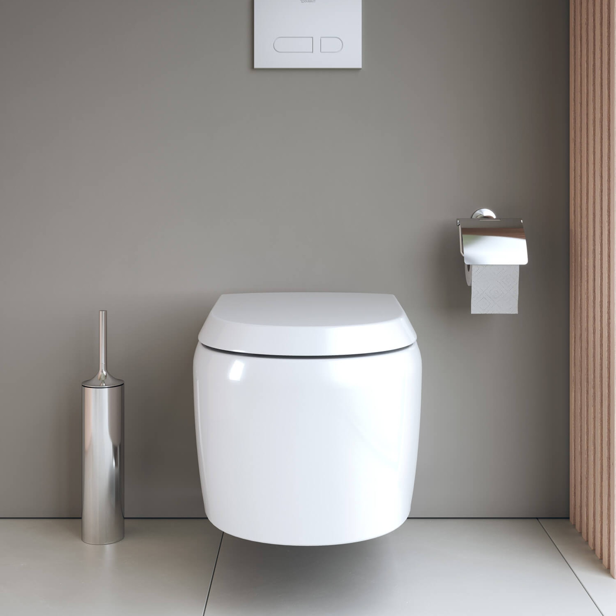 Duravit toilet accessories in matt black