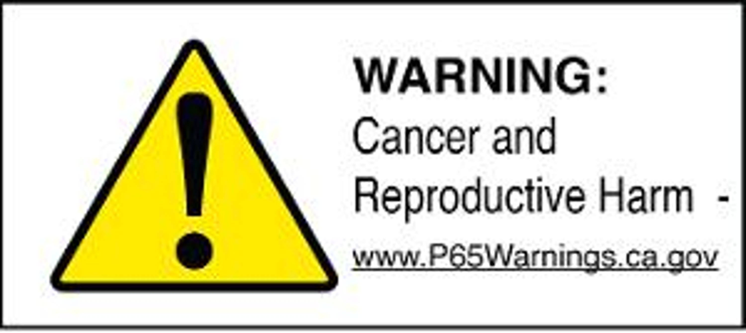 Warning: Cancer and Reproductive Harm