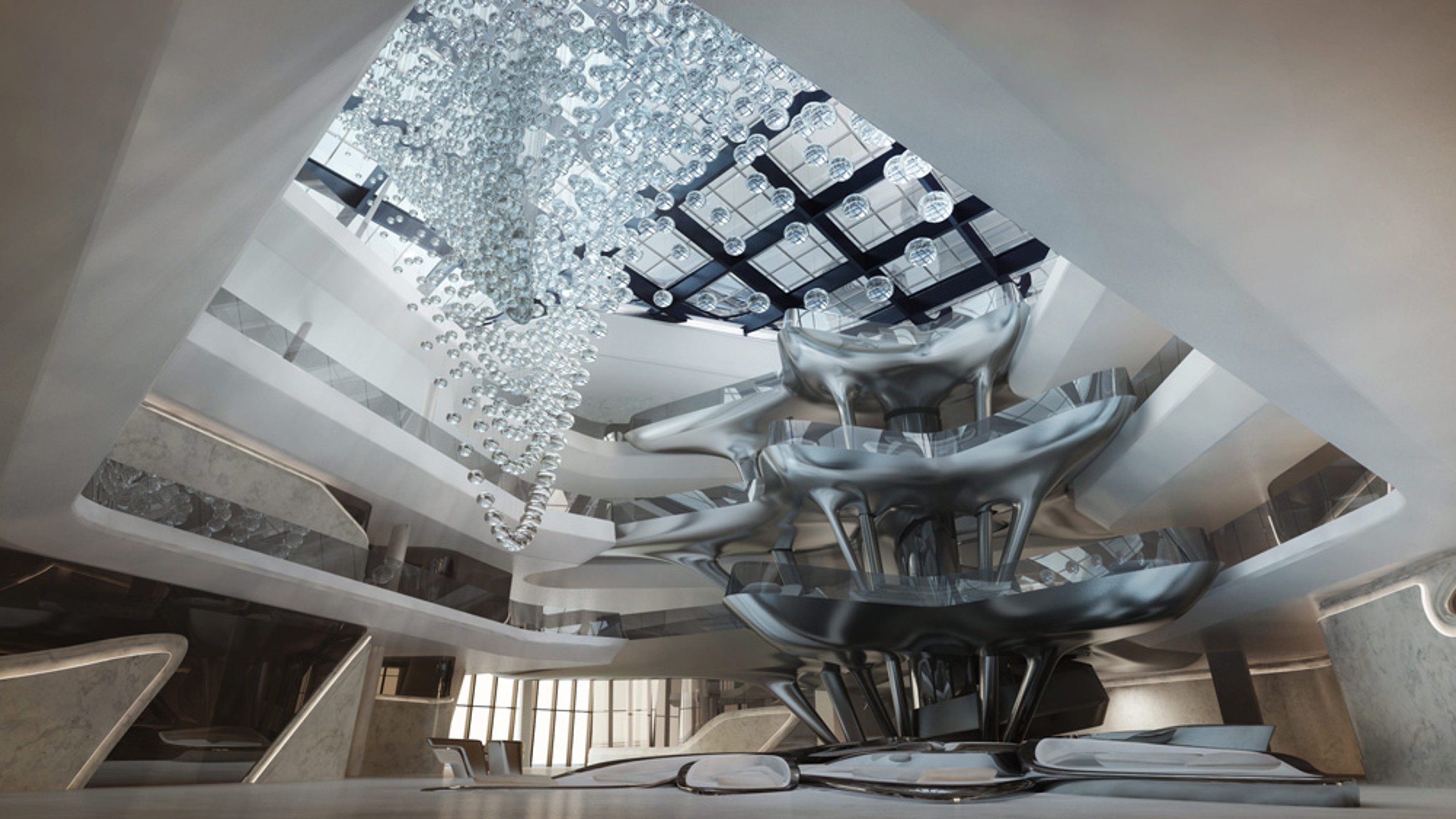 The Opus,建筑内部视图
