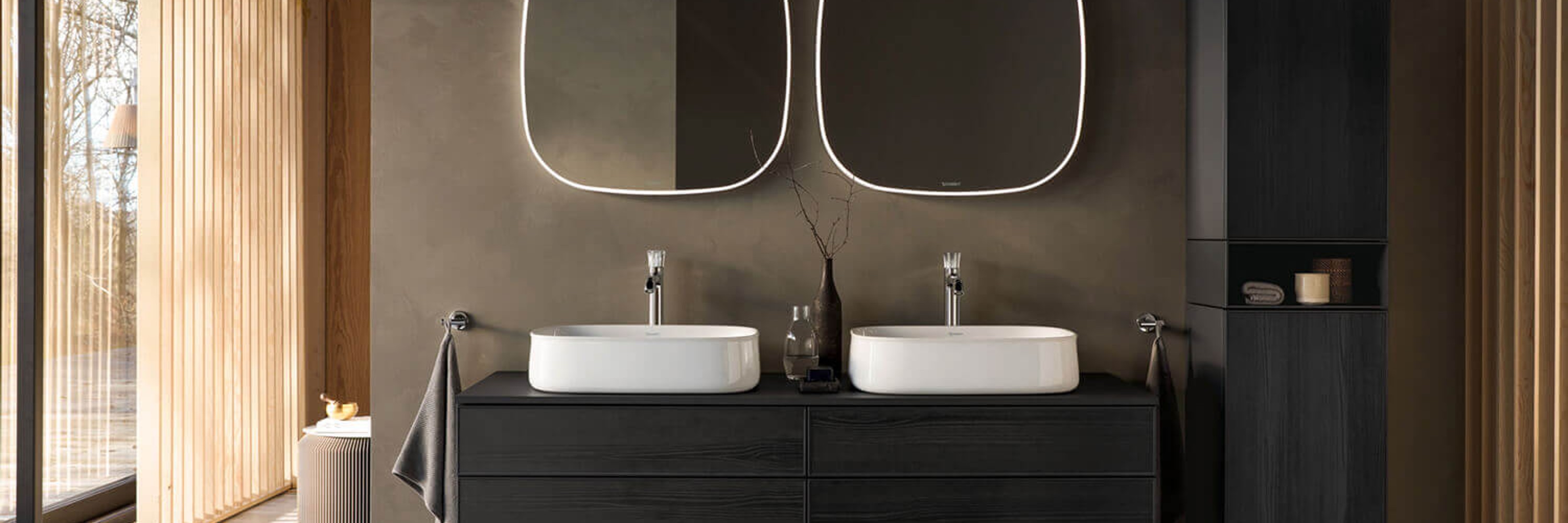 Duravit Zencha Waschtisch mit Wasbecken und Hochschrank