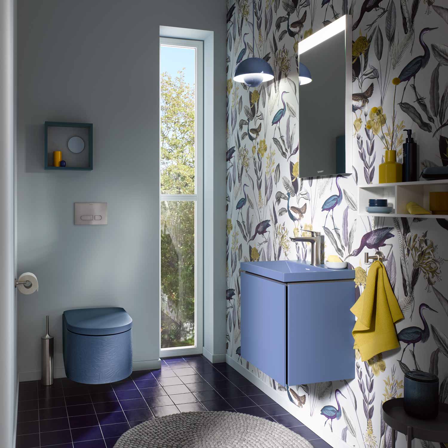 D-Neo Waschtisch mit GArmatur in Chrom