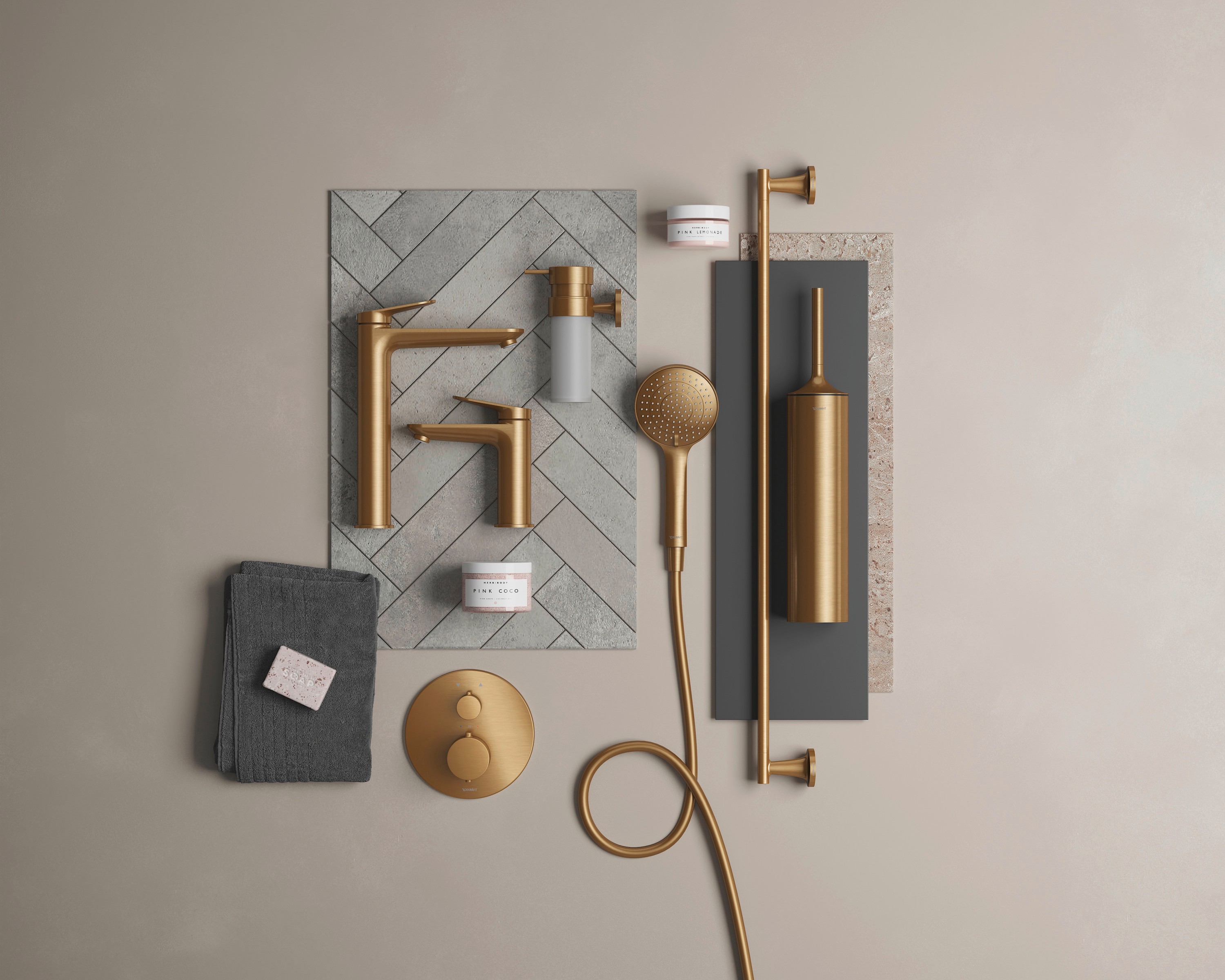 Metalloberfläche Bronze gebürstet