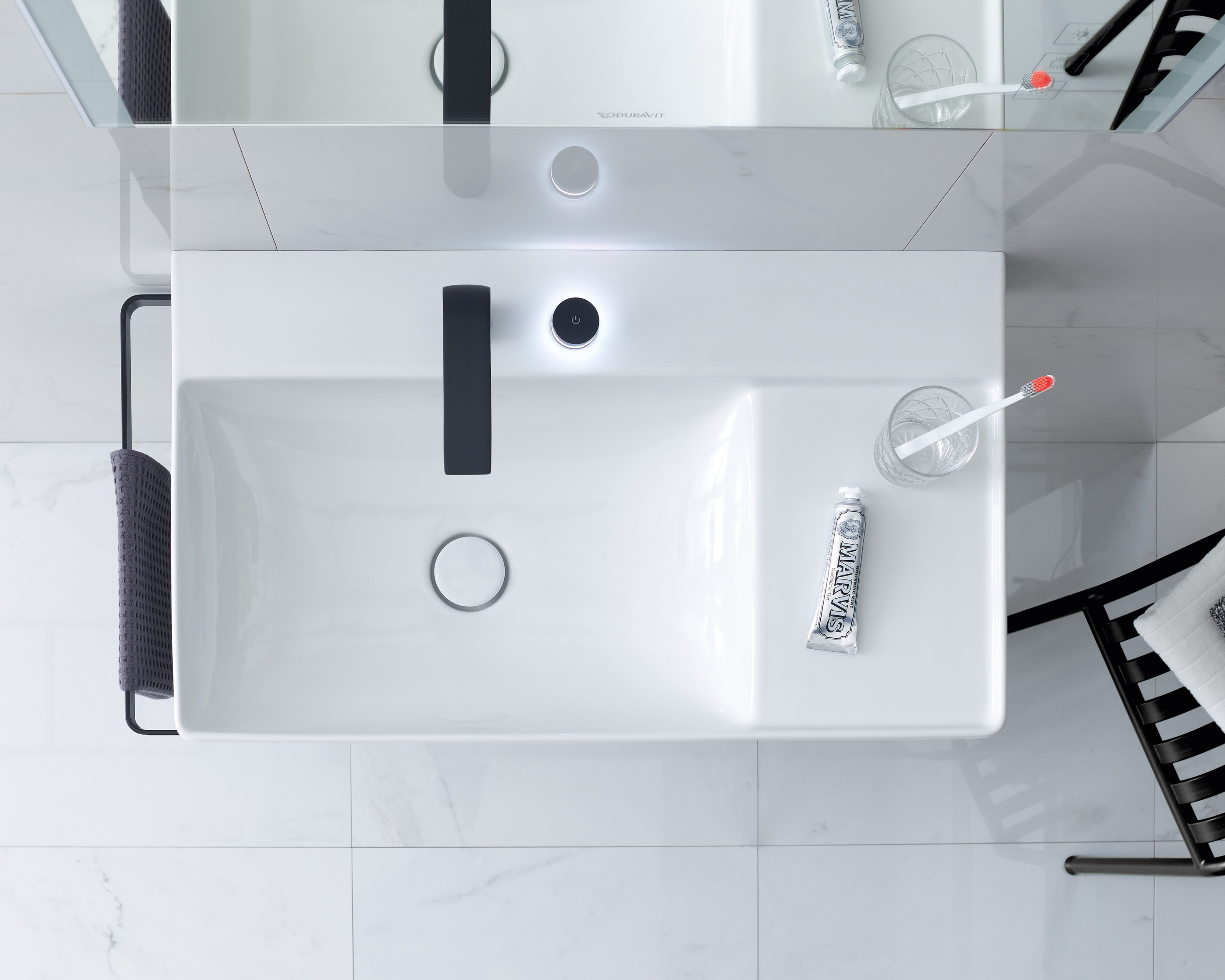 DuraSquare Waschbecken von oben