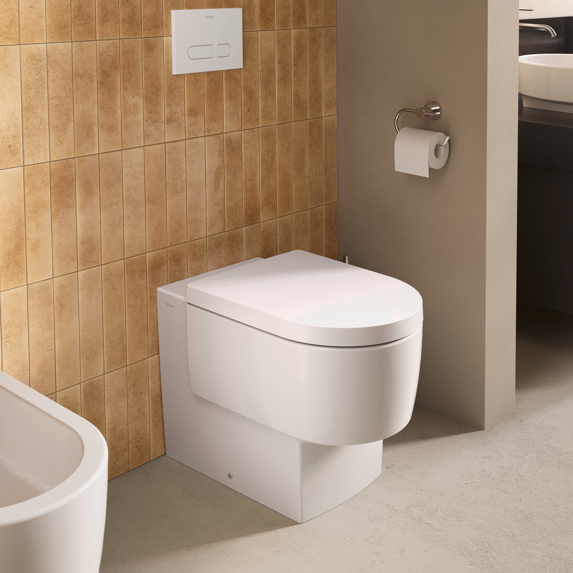 Toilette und Bidet der Serie Balcoon von Duravit
