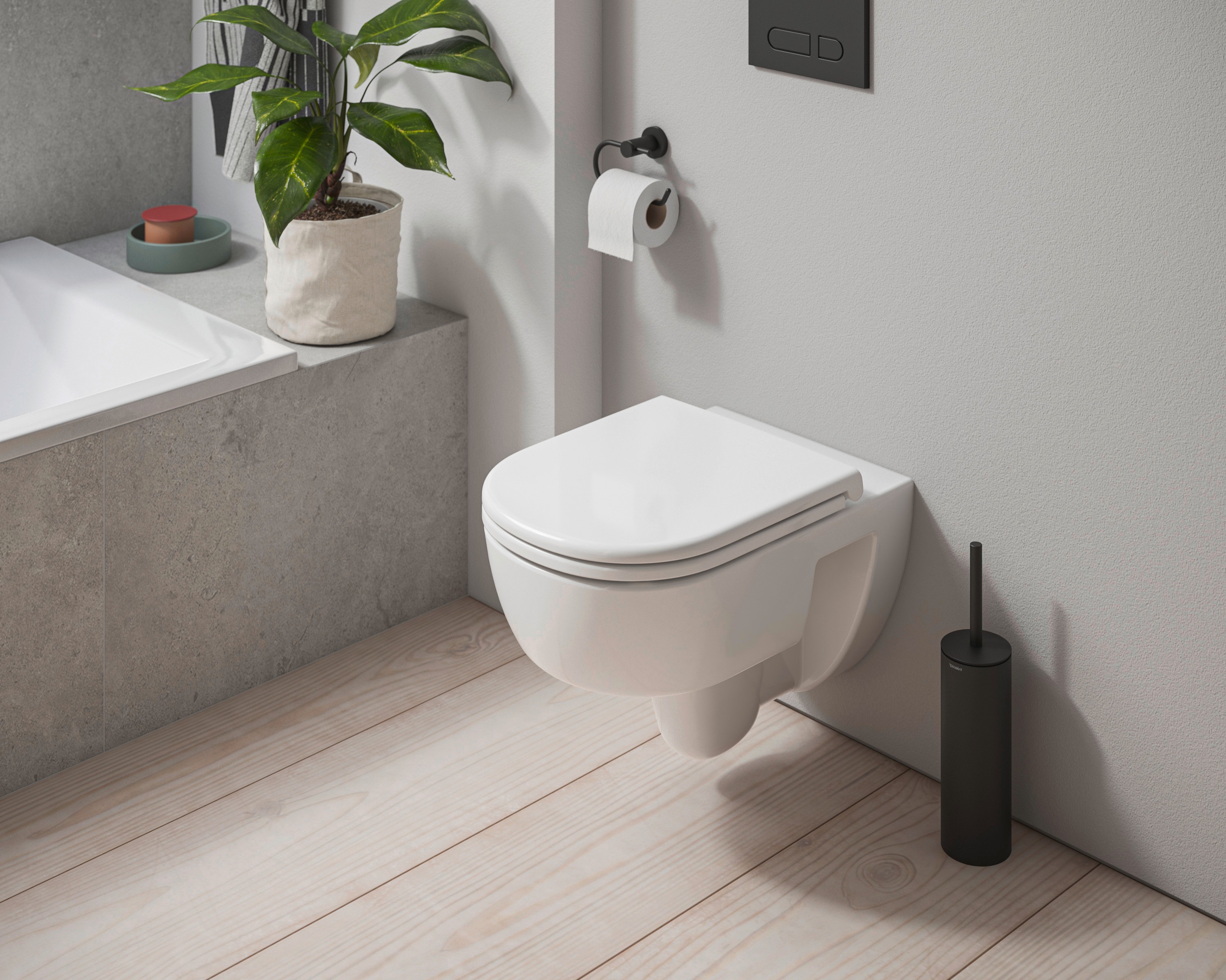 Wandhängendes WC der Serie D-Code mit offener Befestigung