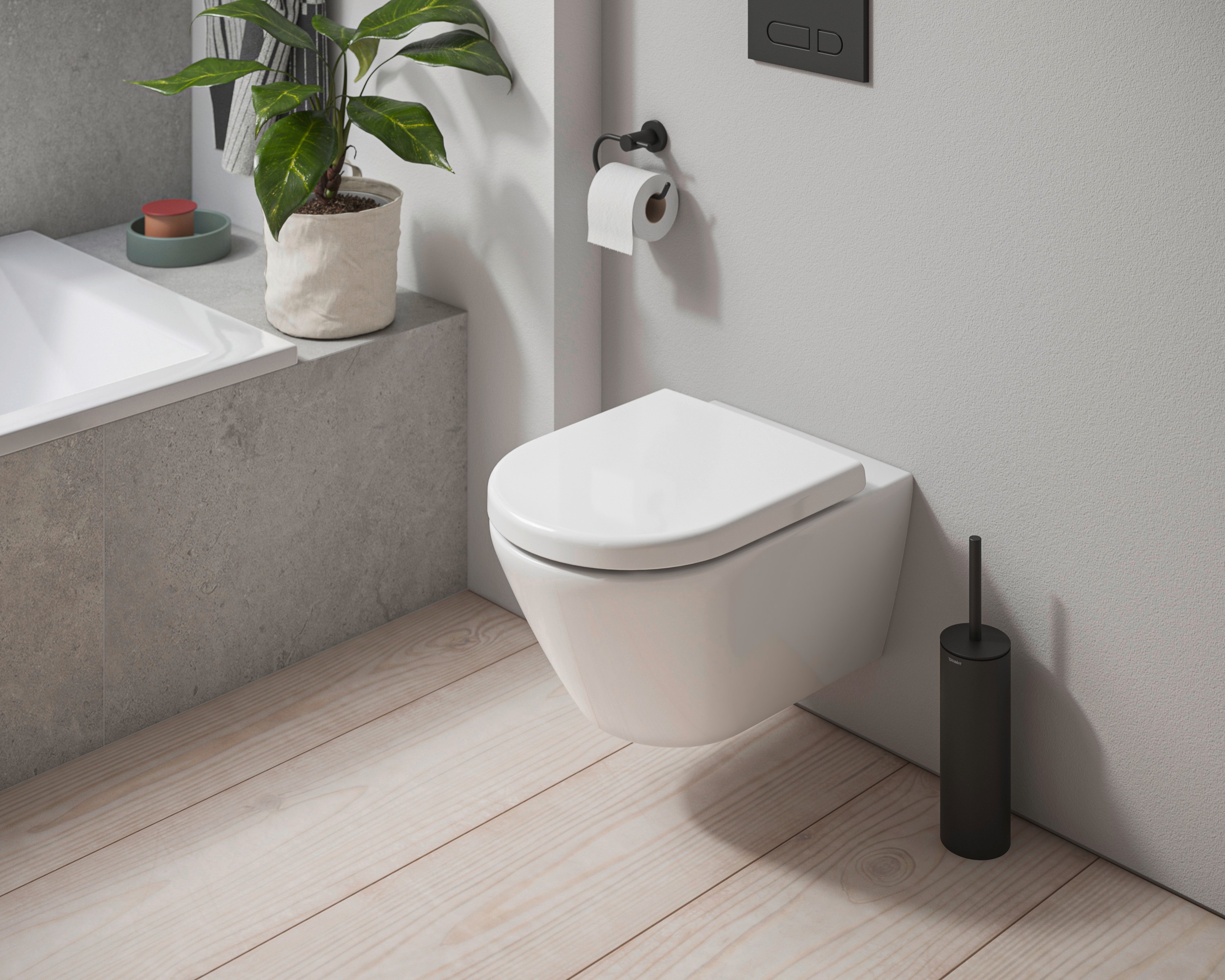 Wandhängendes WC der Serie D-Code mit verdeckter Befestigung