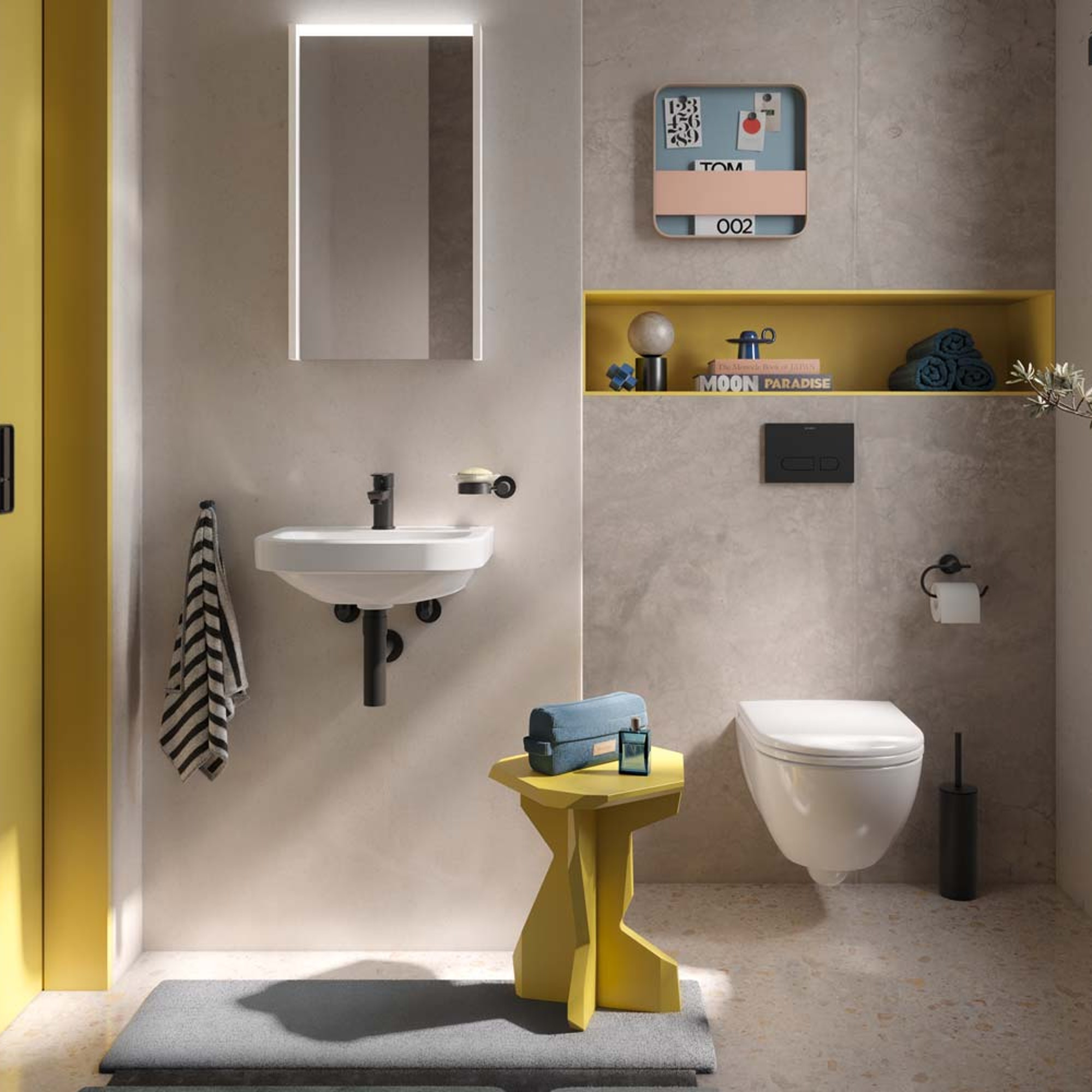 Wandhängendes WC der Serie Duravit D-Code