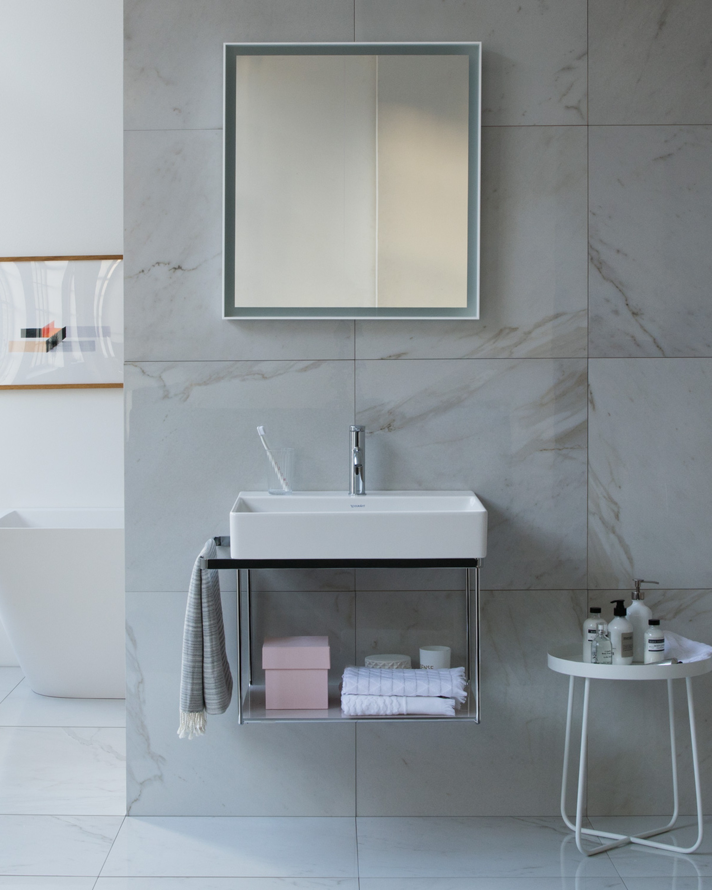 Countertop sink from the Duravit DuraSquare series