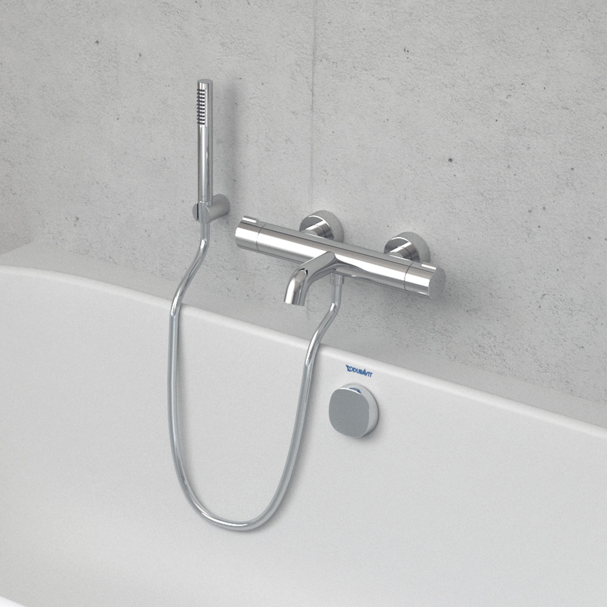 Miscelatore vasca esterno della serie Duravit C.1