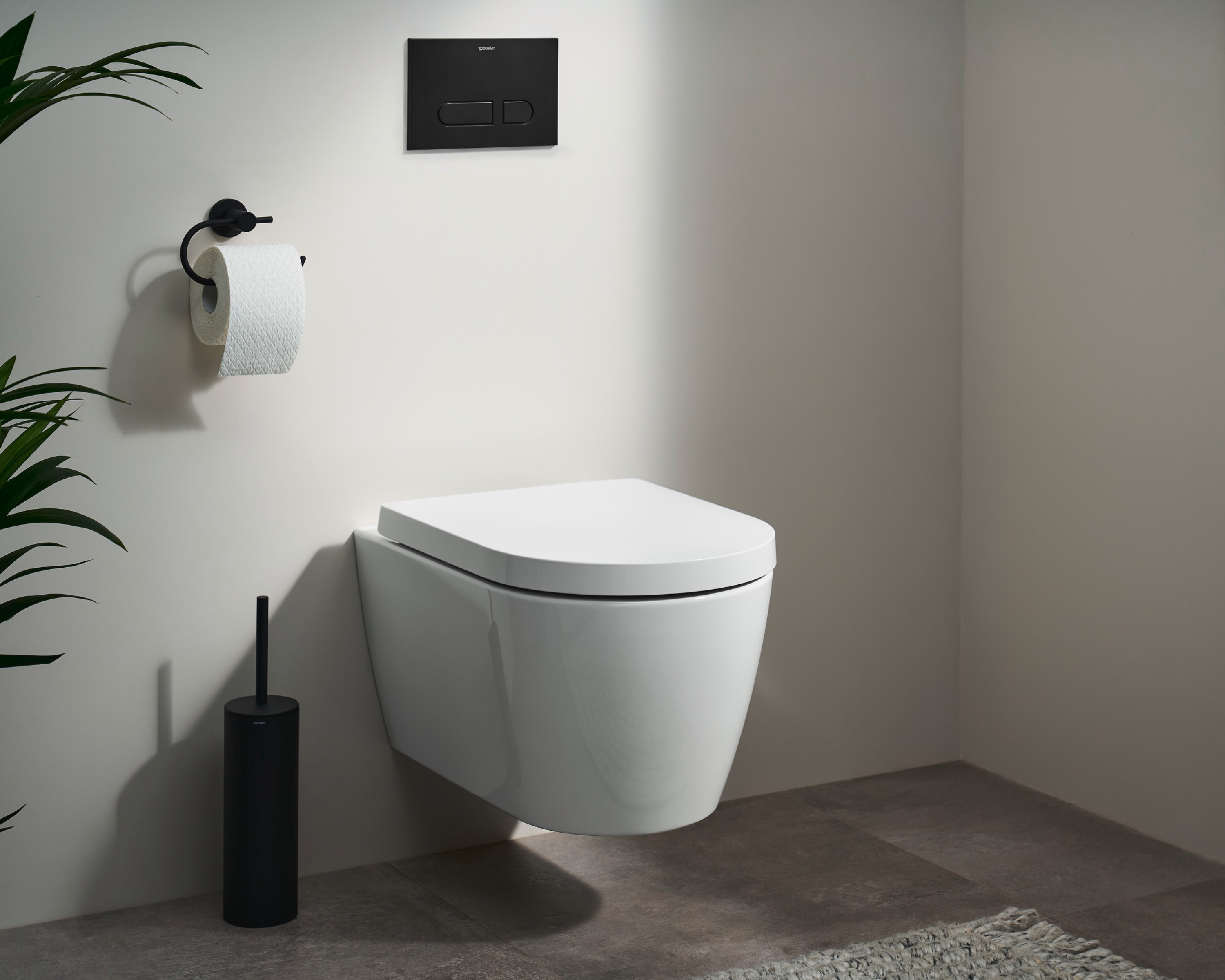 Wall-mounted toilet from Duravit's ME by Starck series