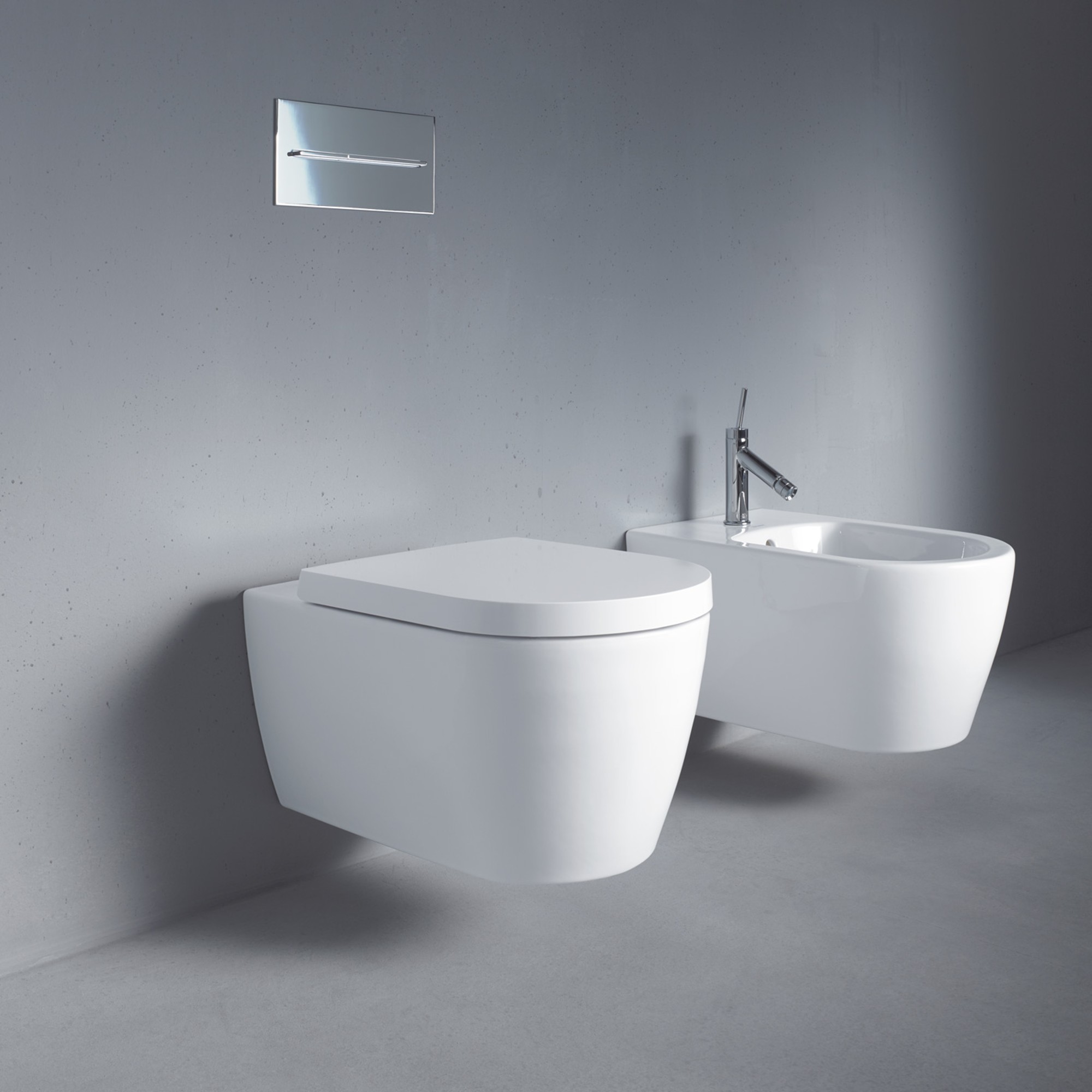 Wall-mounted bidet from the Duravit ME by Starck series