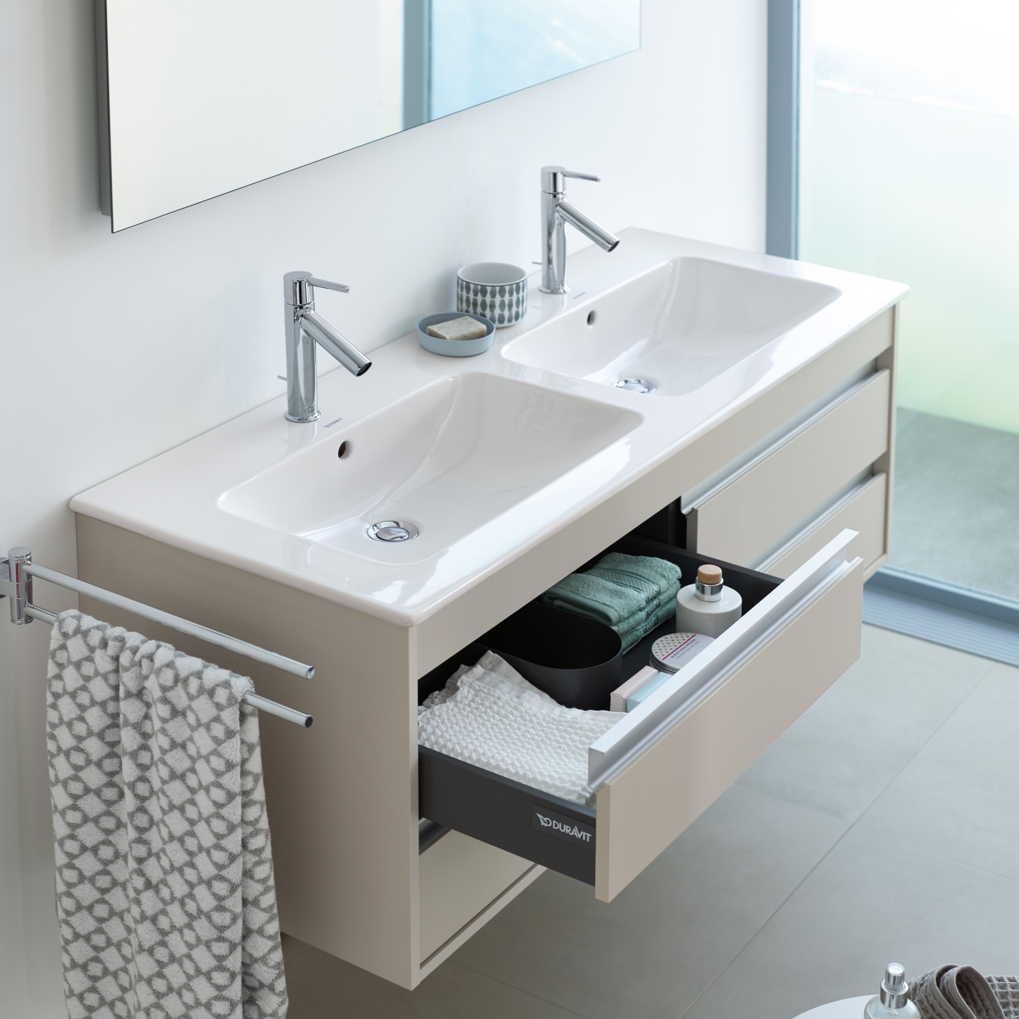 A view from above of a sink from Duravit's ME by Starck series
