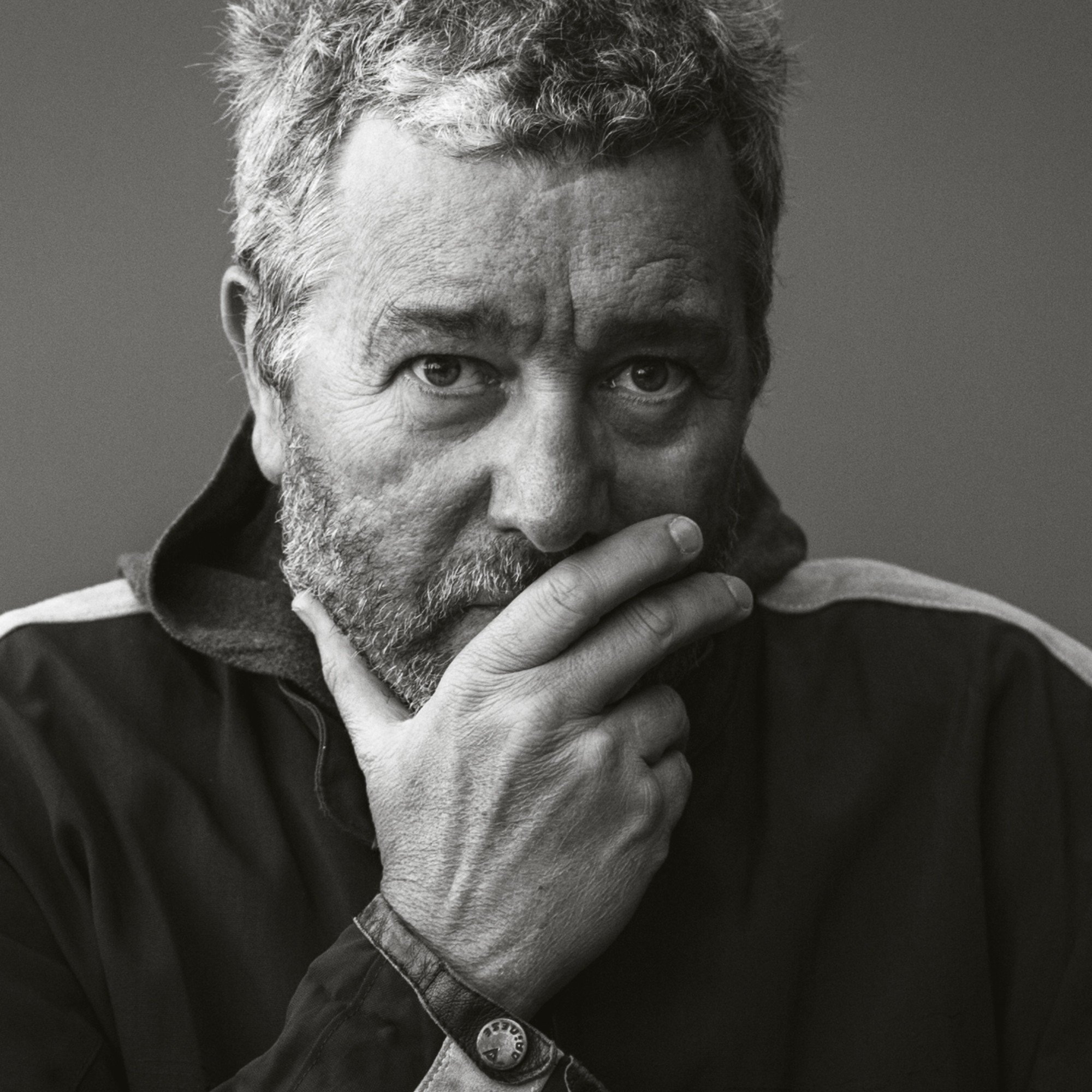 Potraitfoto von Philippe Starck in schwarz-weiß