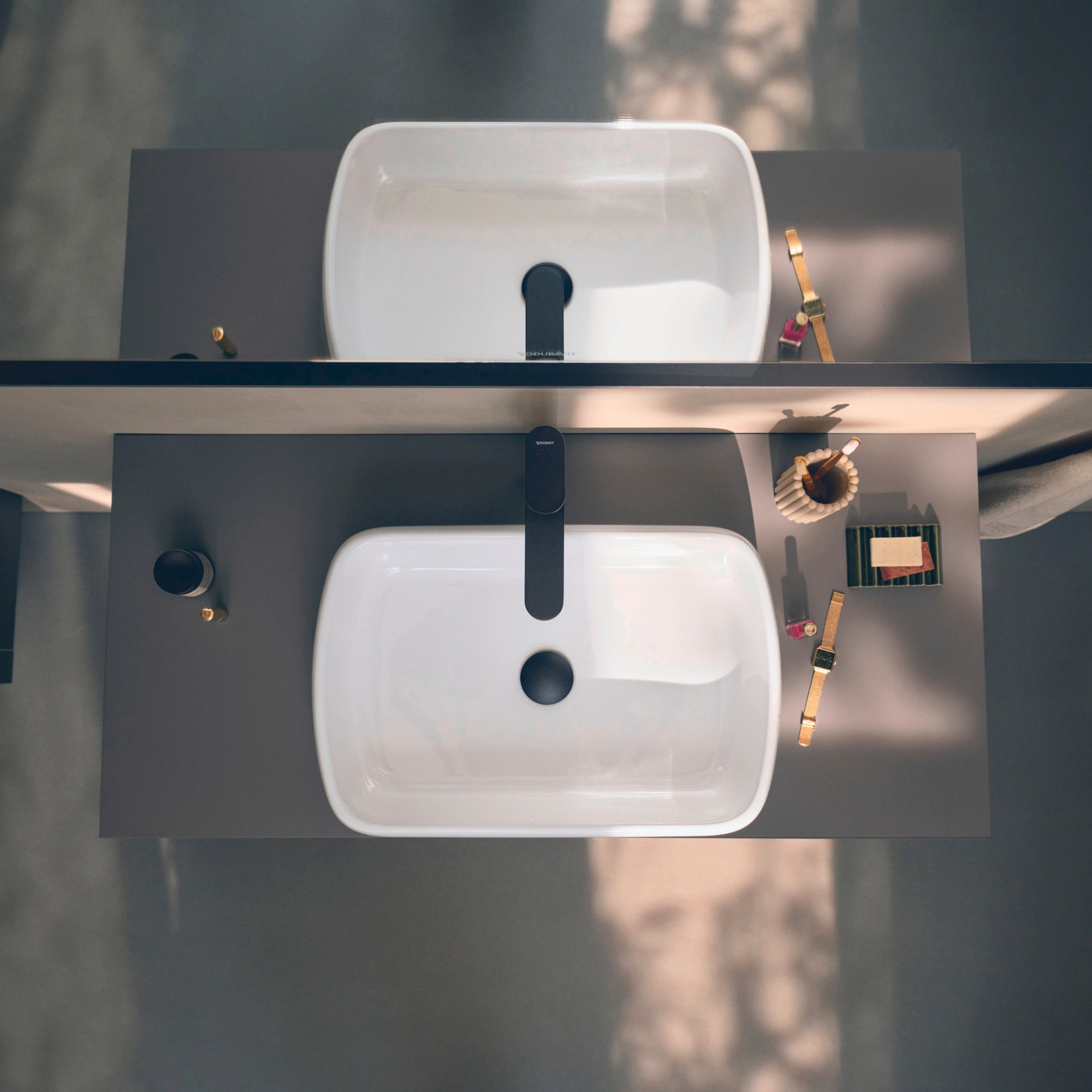 Collection One Wall-Mounted Sink with Vanity Cabinet