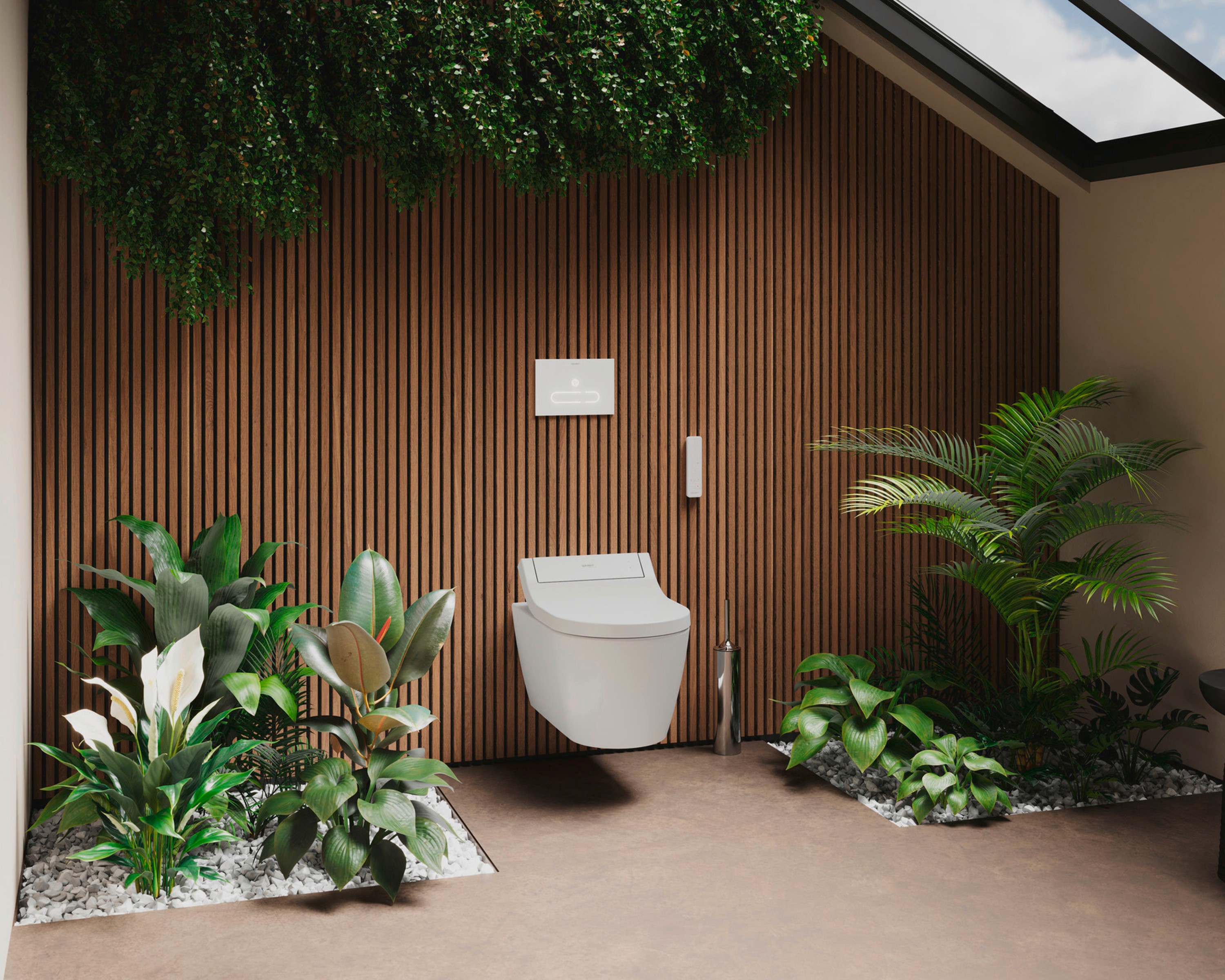 Wandhängendes Dusch-WC der Serie Duravit SensoWash Classic