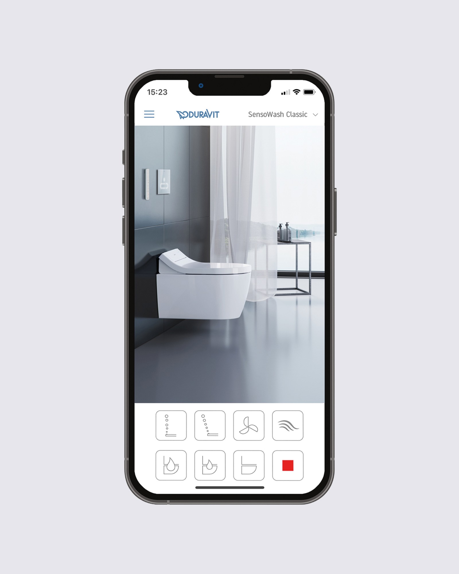 Steuerungs-App für WC der Serie Duravit SensoWash Classic