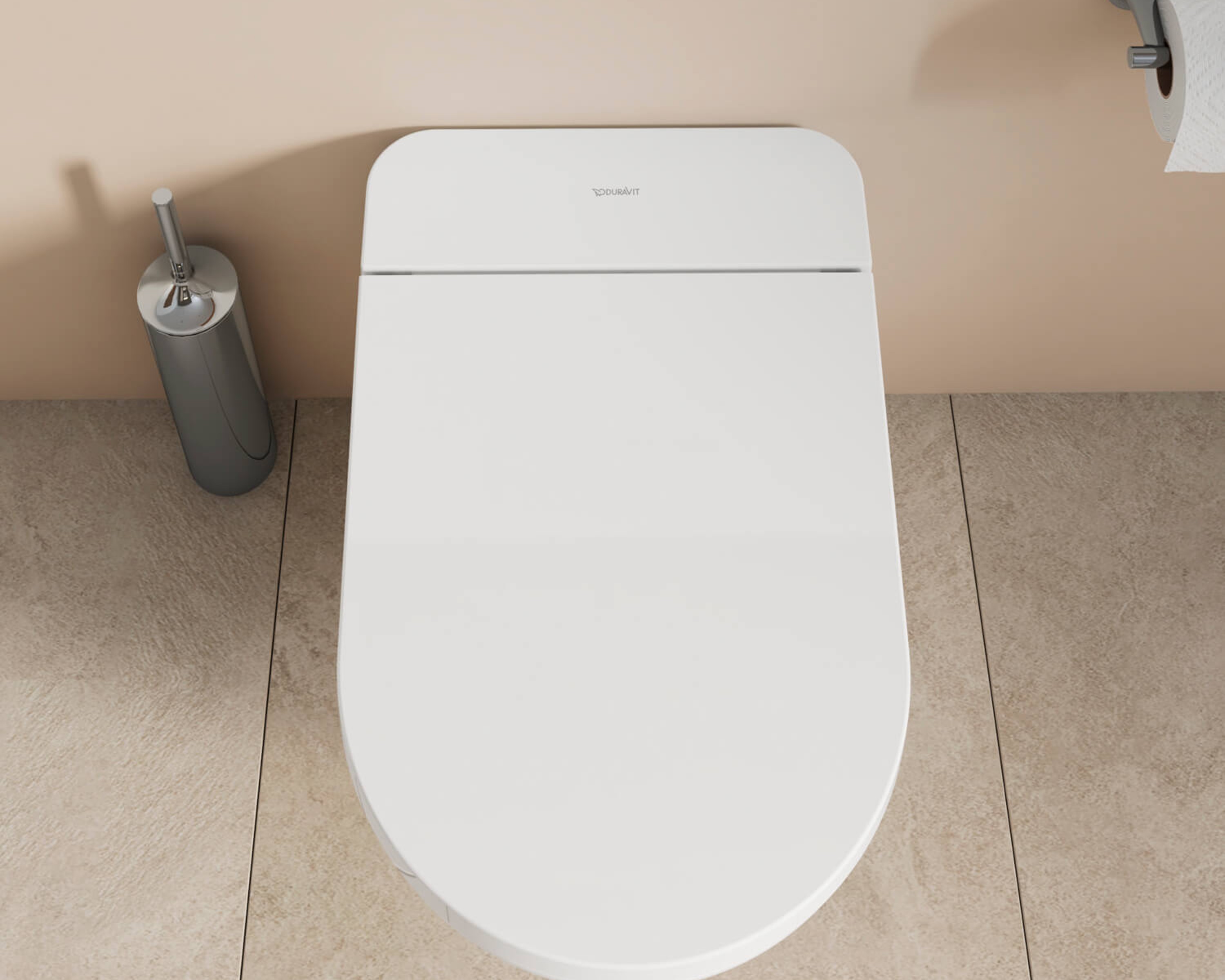 Wandhängendes Dusch-WC der Serie SensoWash D-Neo in einer Ansicht von oben