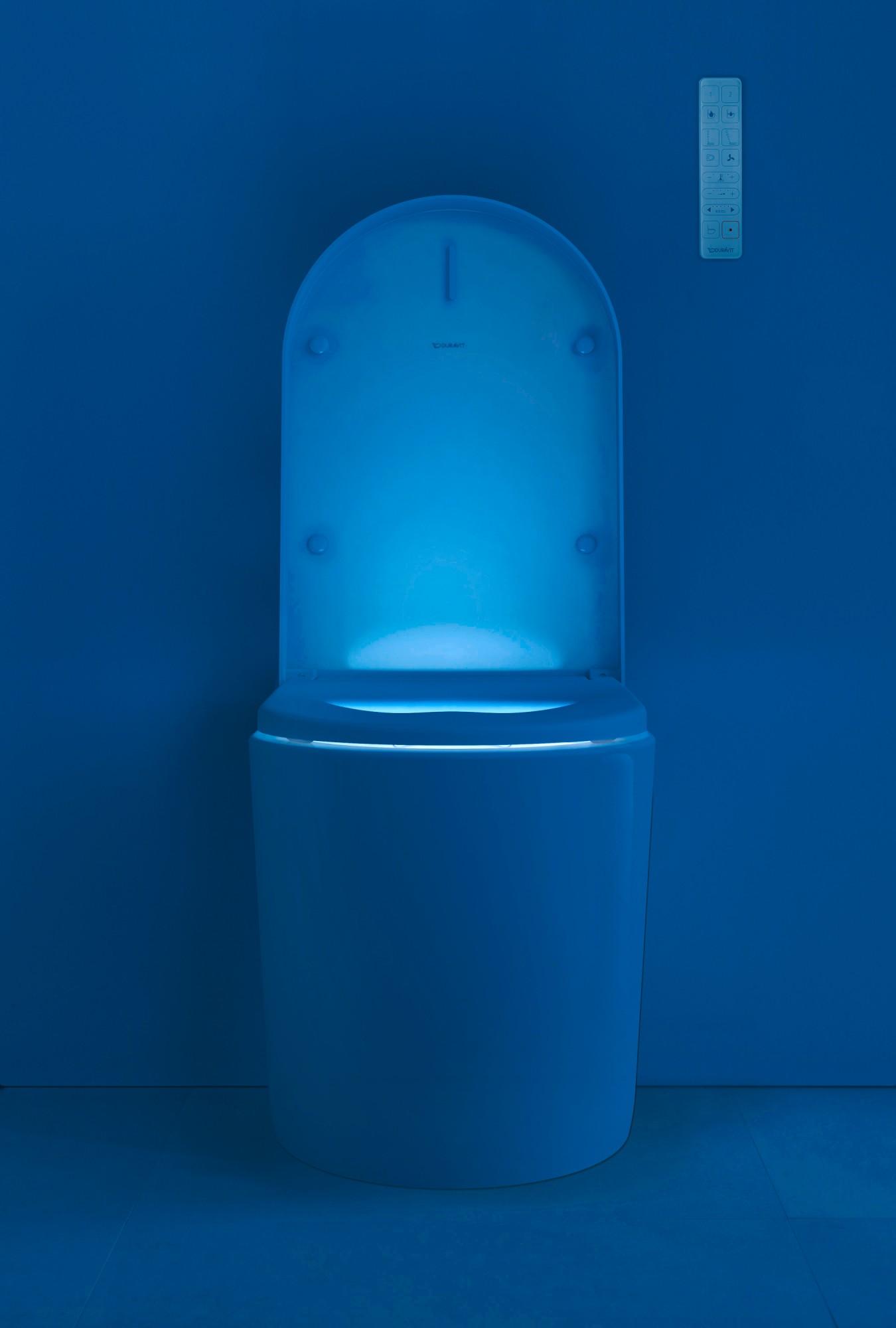 SensoWash® i shower toilet at night with night light