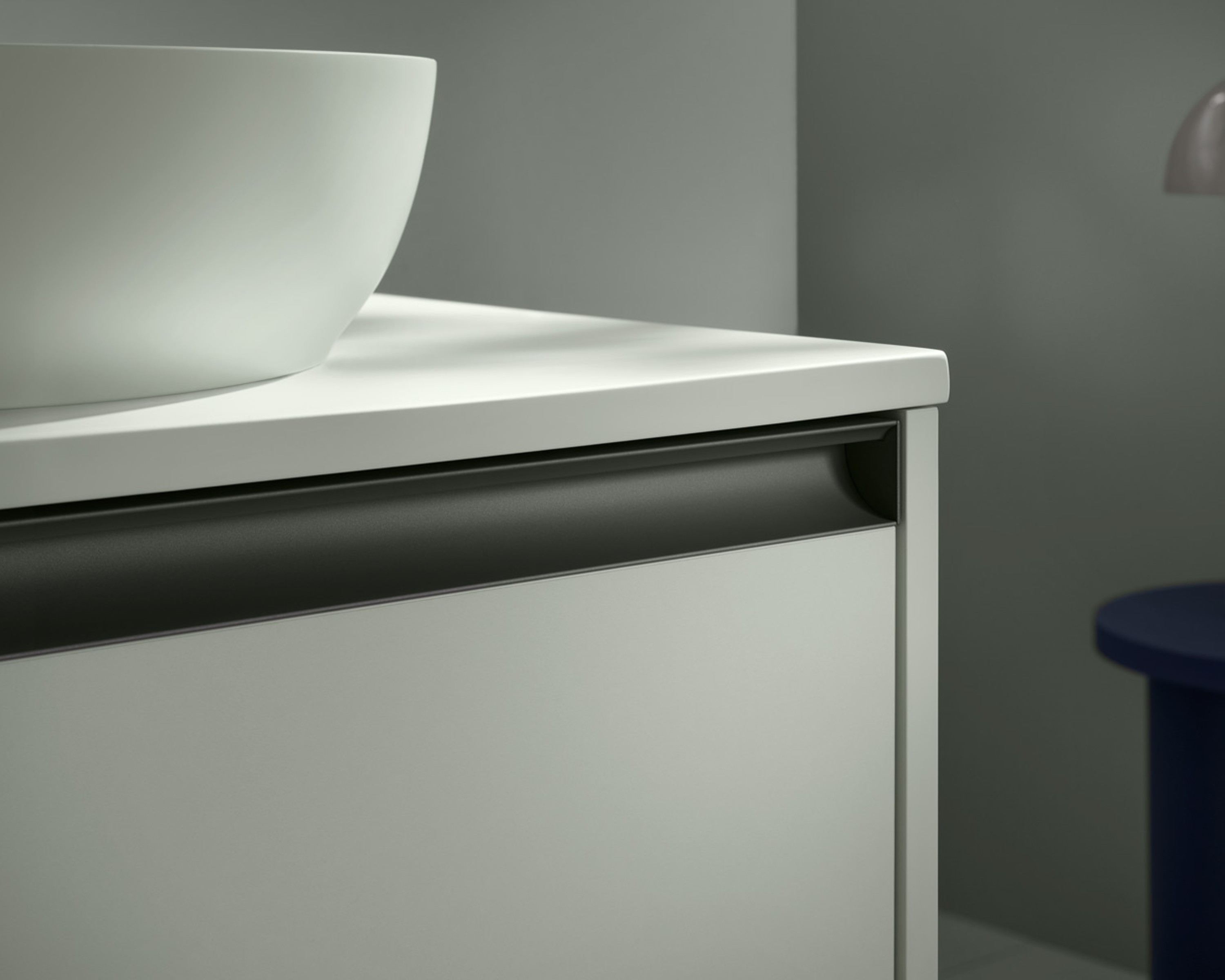 Detail of a vanity unit from the Duravit Sivida series