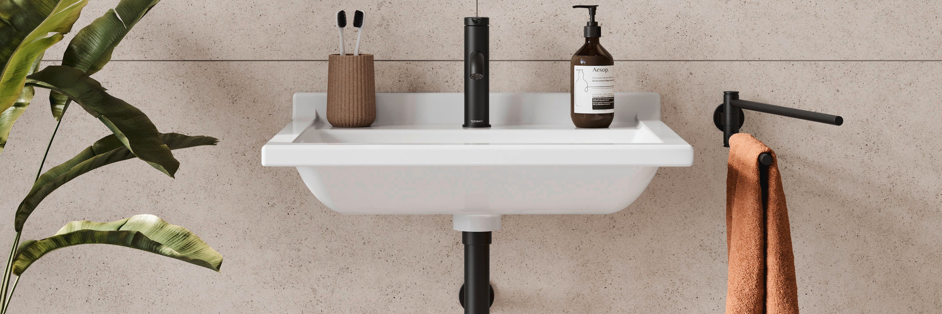 Wall-mounted sink from the Duravit Starck 3 series