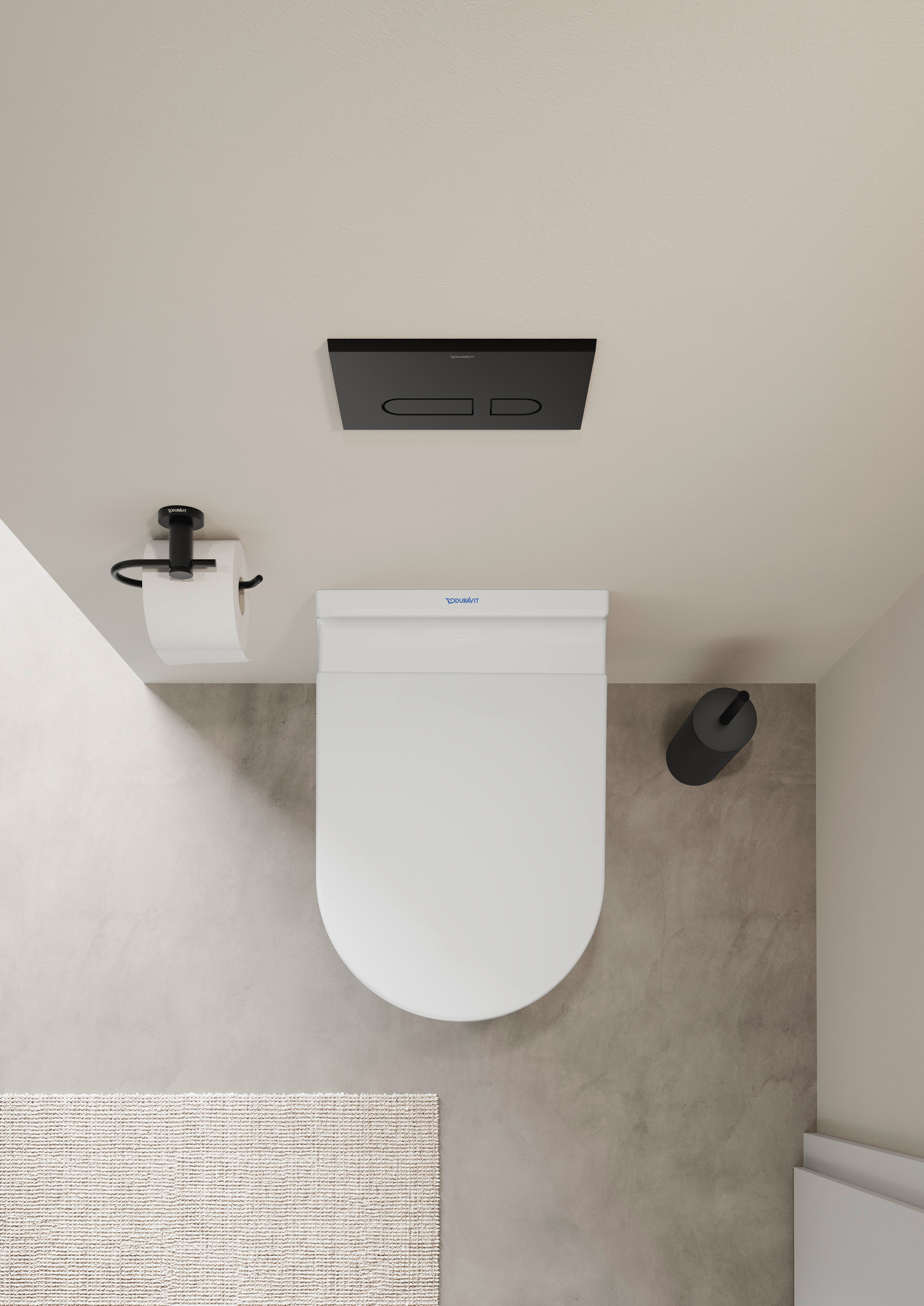 WC der Serie Duravit Starck 3 von oben