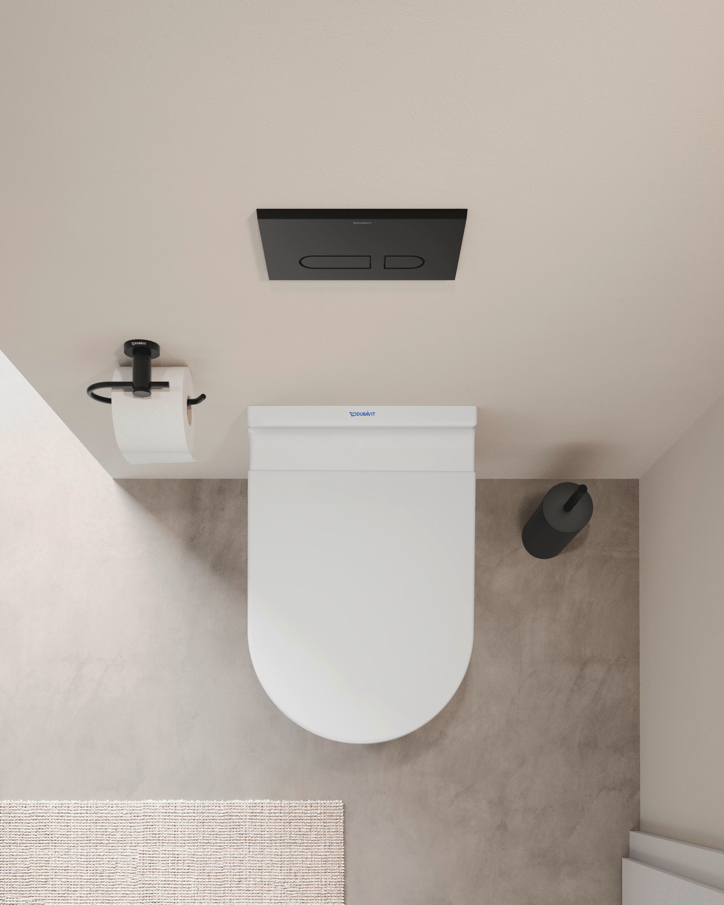 Duravit Starck 3 series toilet from above