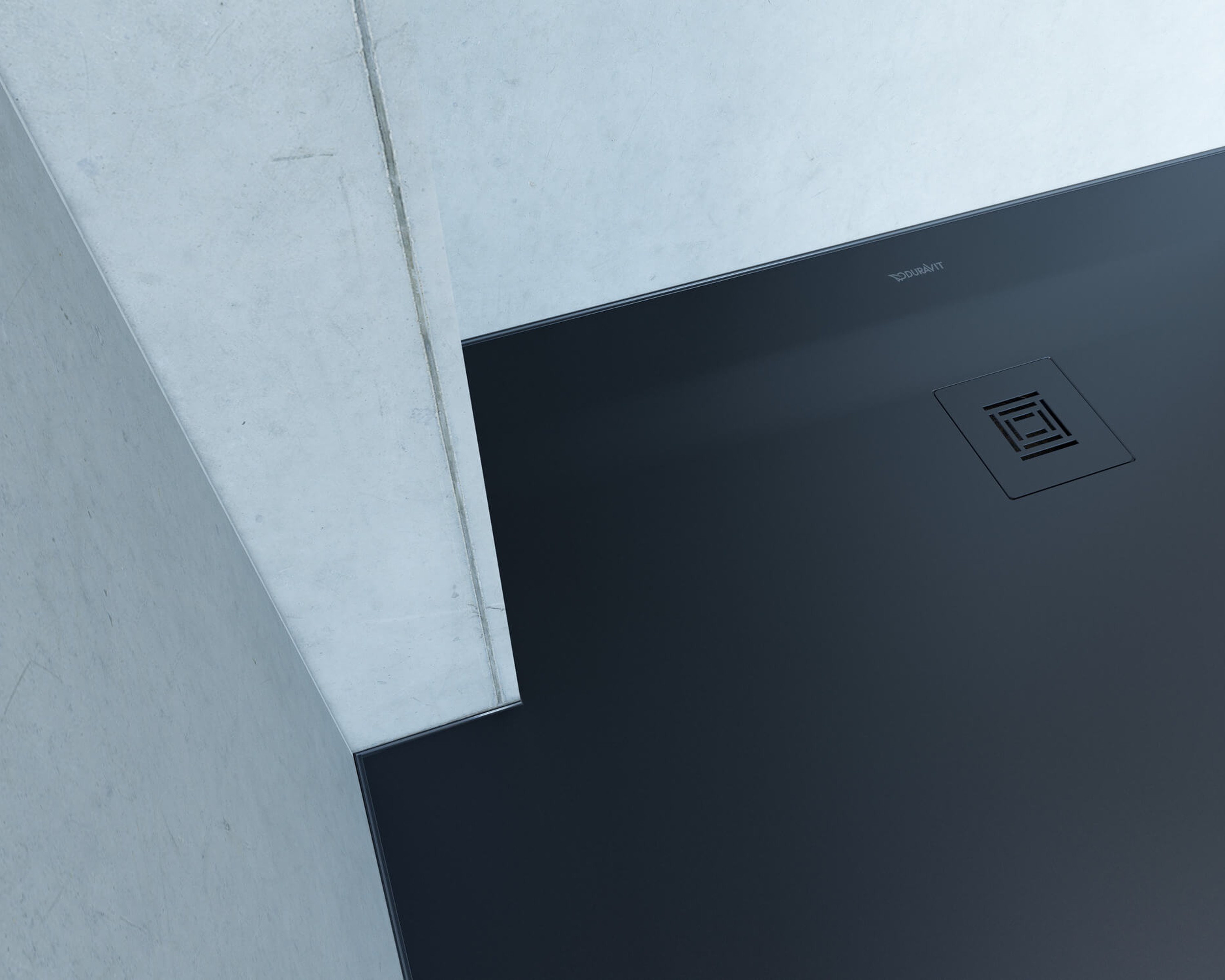 Detailansicht einer Duschwanne der Serie Duravit Sustano