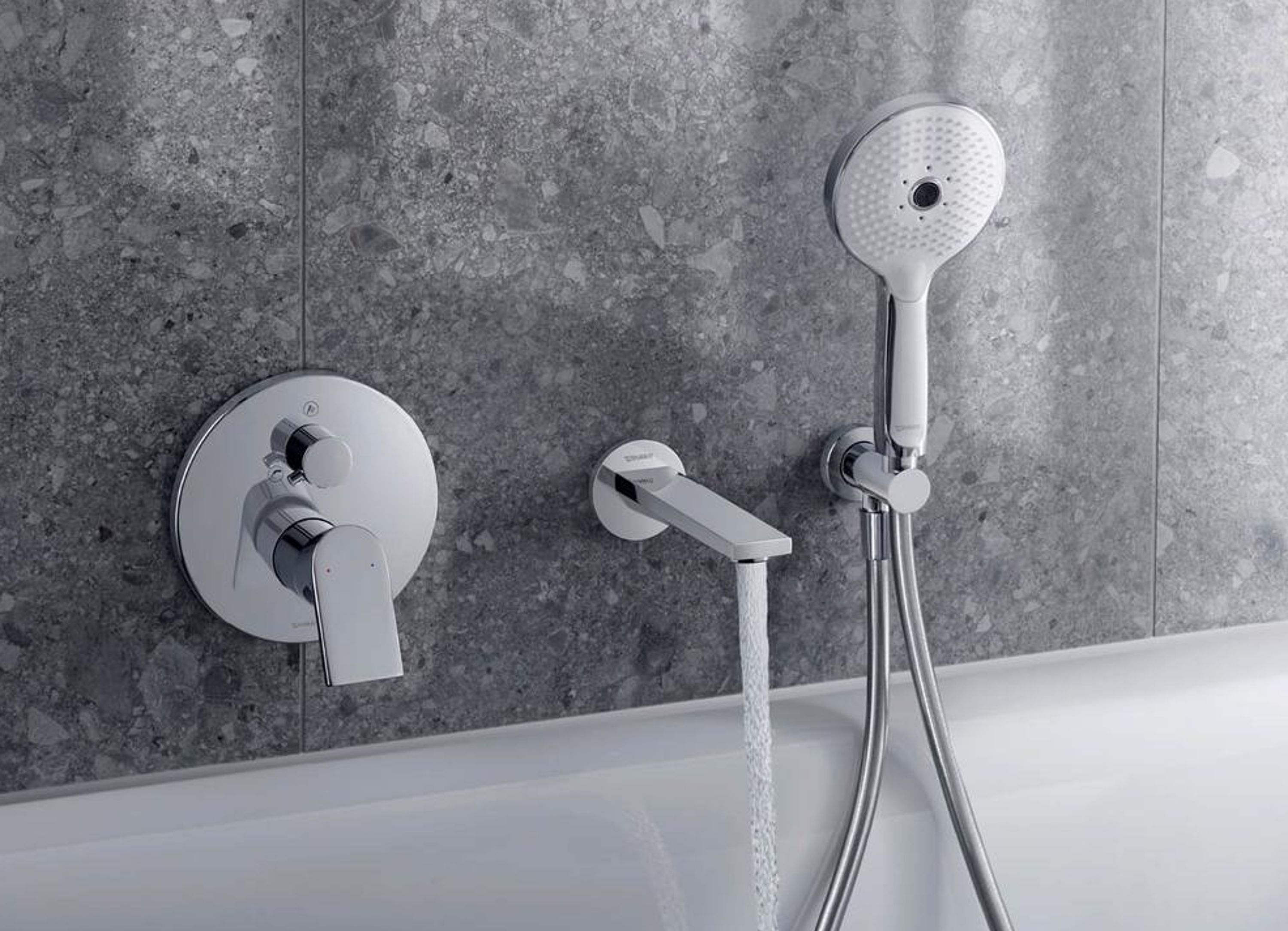 Unterputz-Wannenarmatur der Serie Duravit Tulum in Chrom