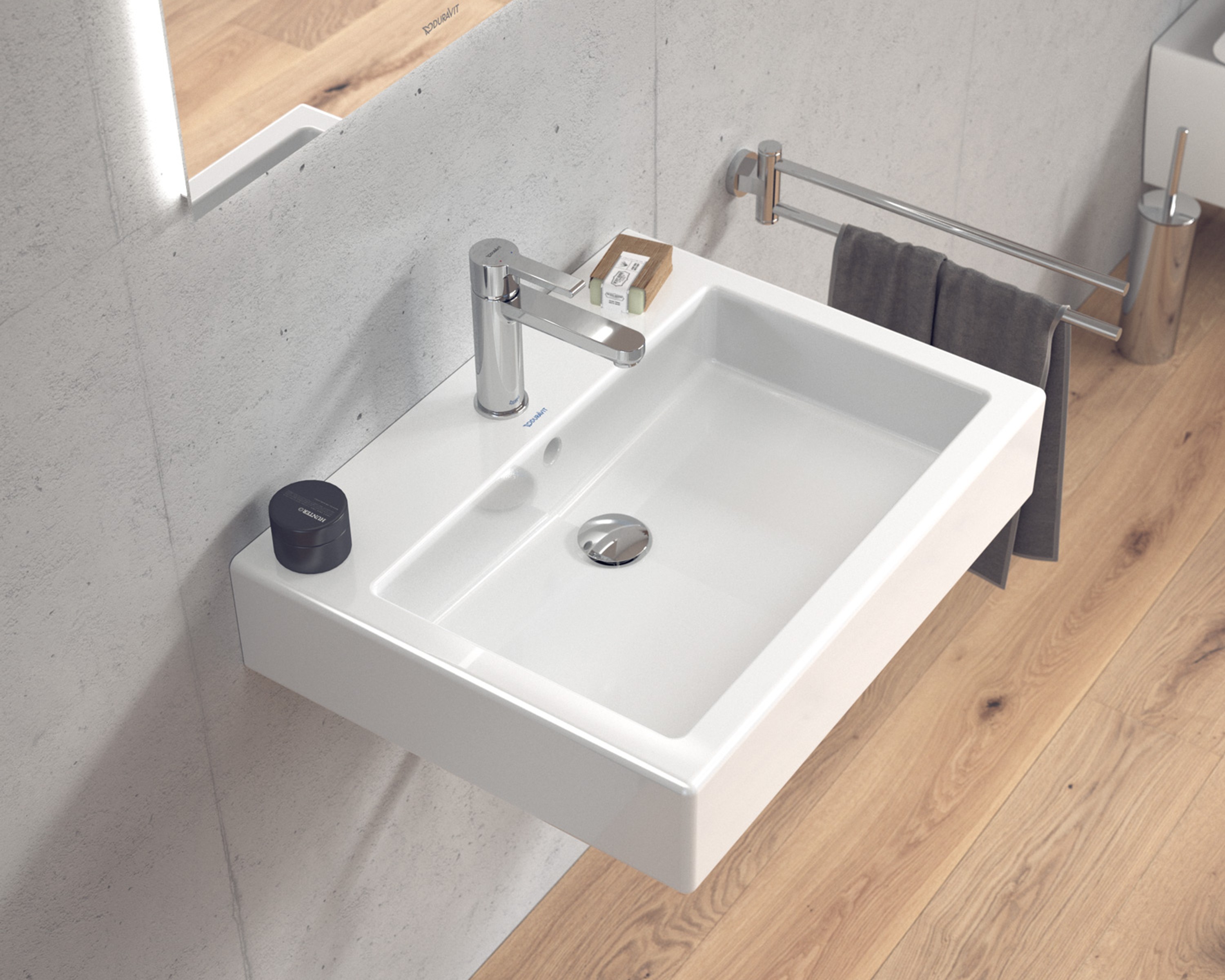 Wall-mounted sink from the Duravit Vero series