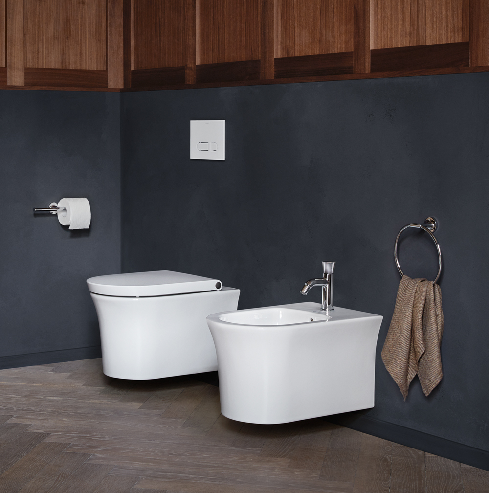 WC und Bidet White Tulip hängend