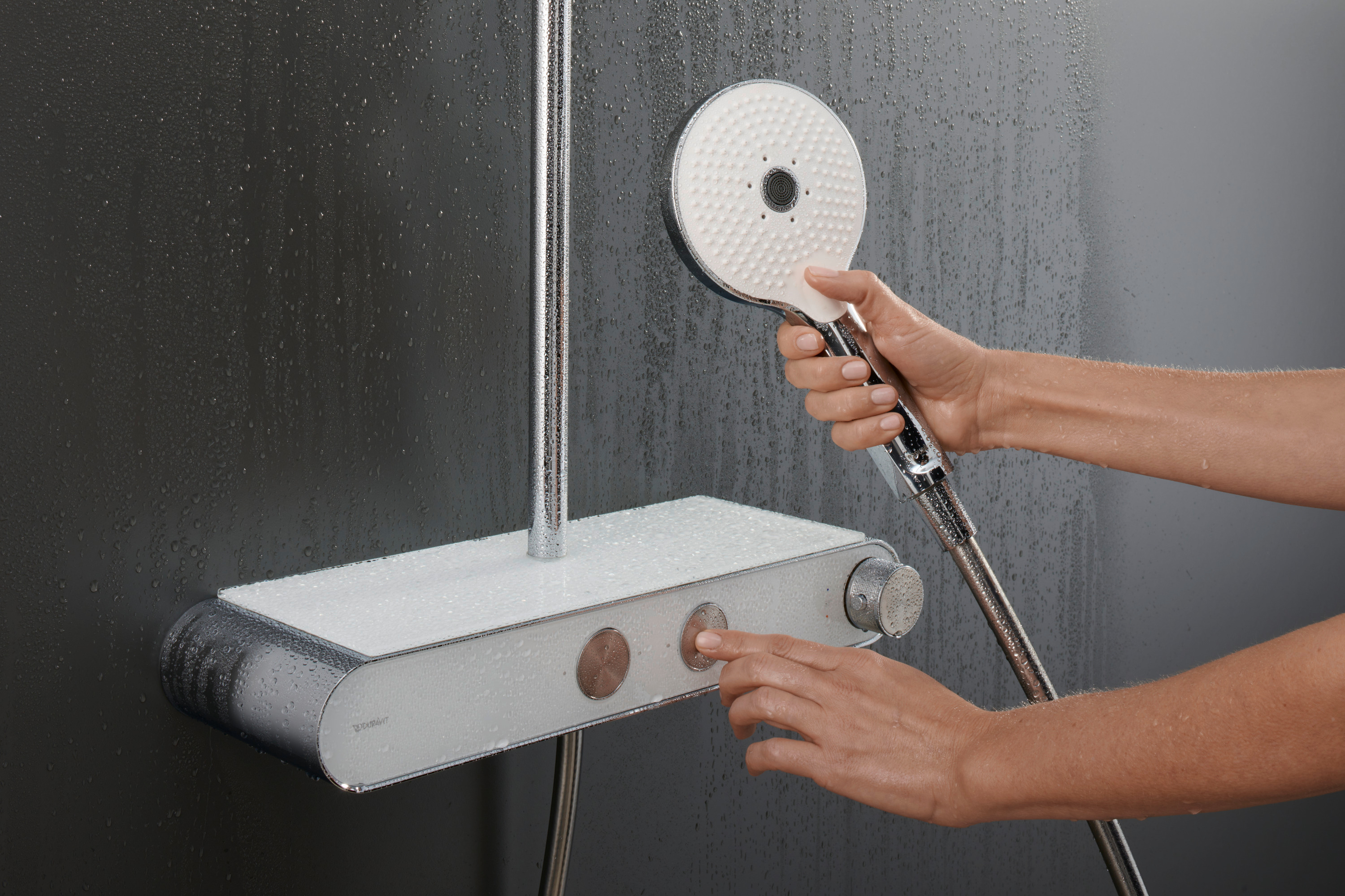 Shower System Shelf Wasserfluss