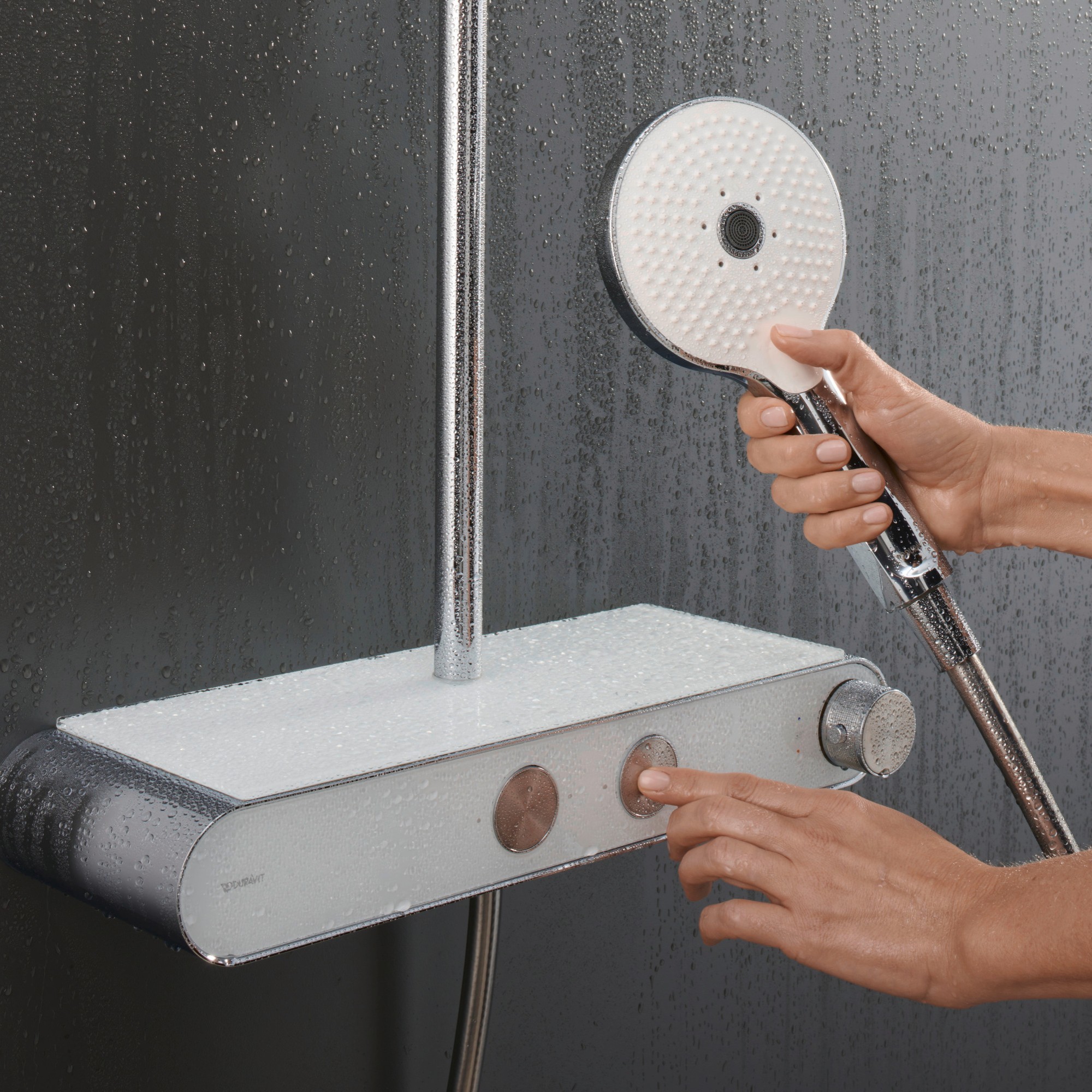 Shower System Shelf Wasserfluss