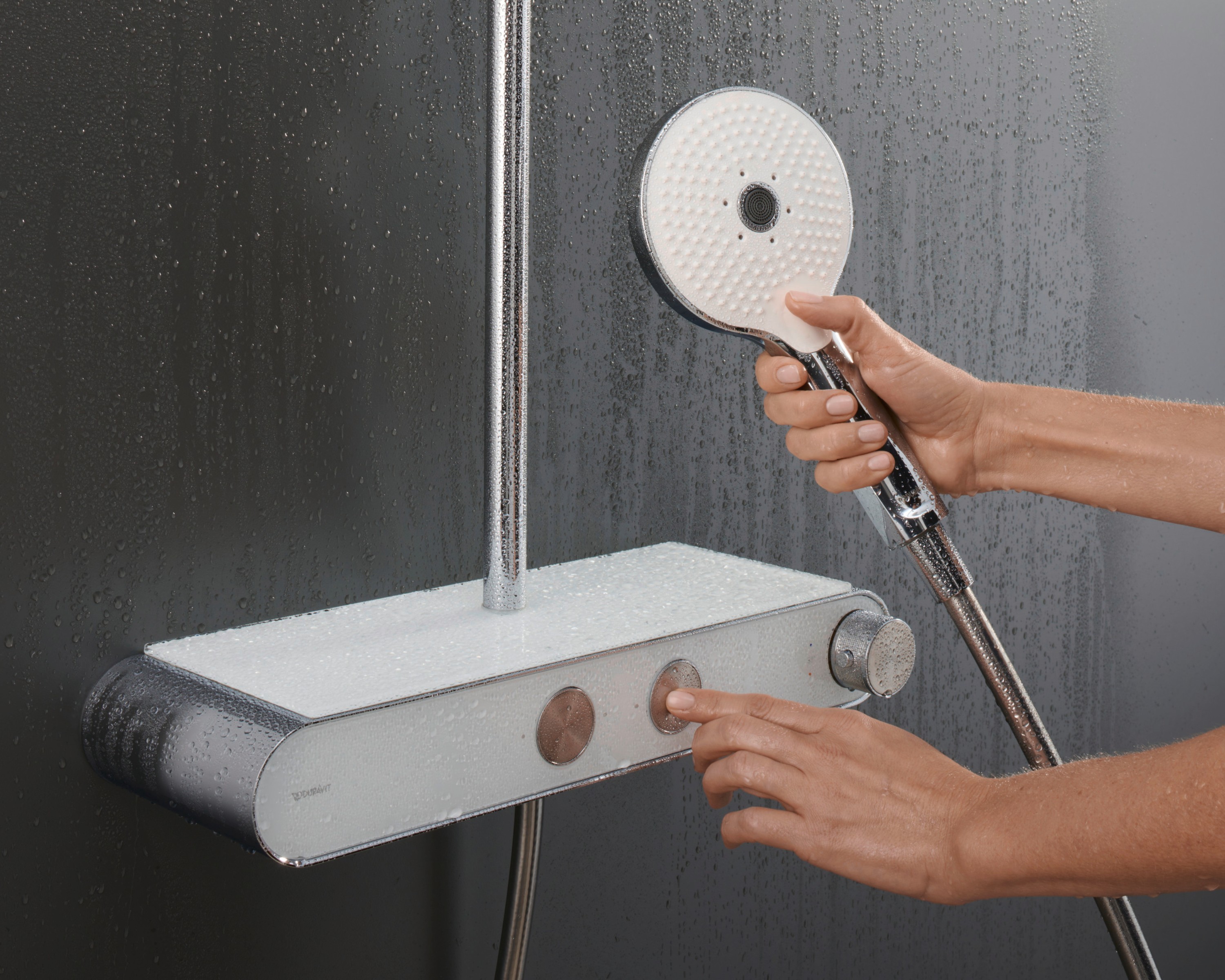 Shower System Shelf Wasserfluss