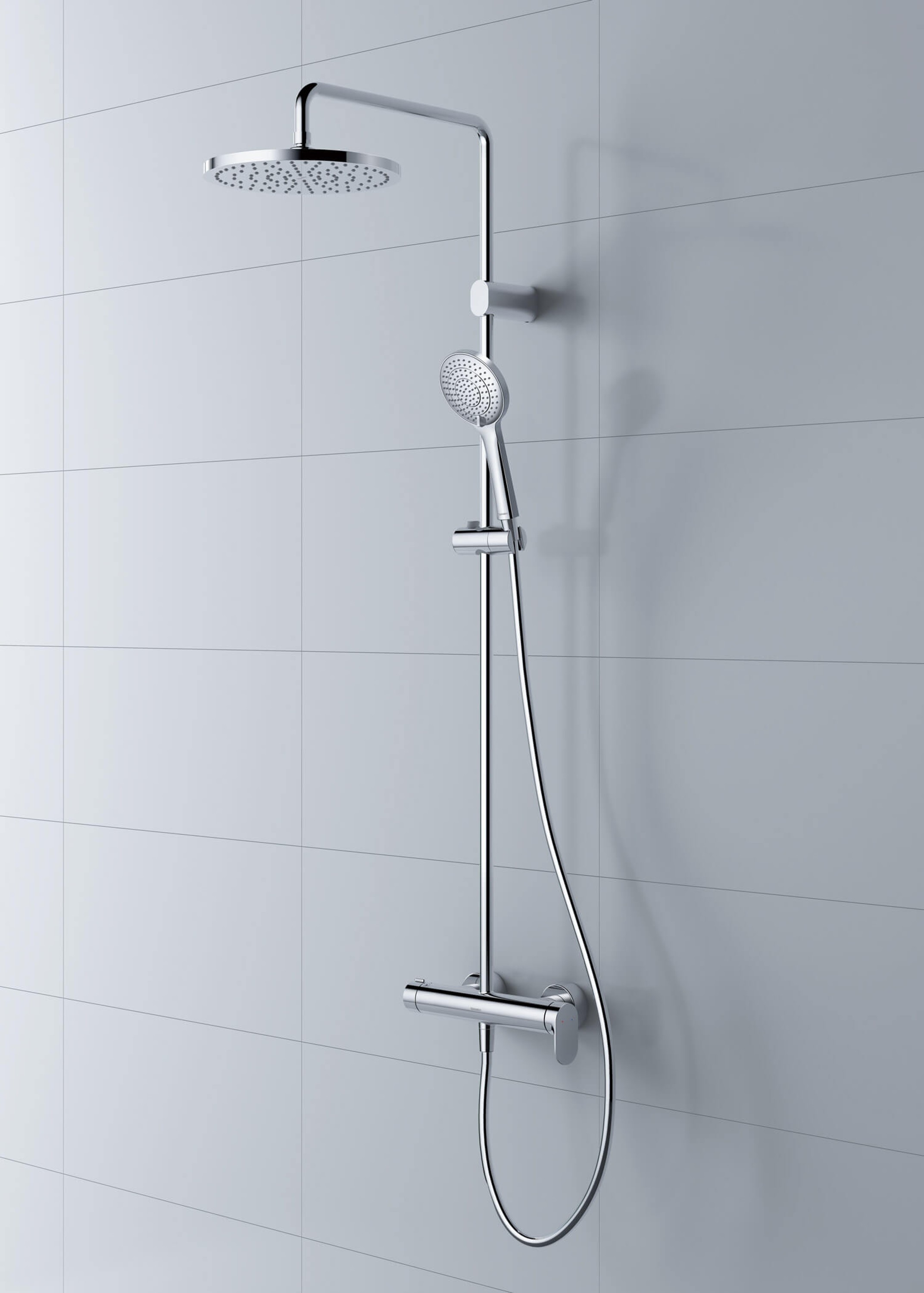 Shower System Wave in Cromo