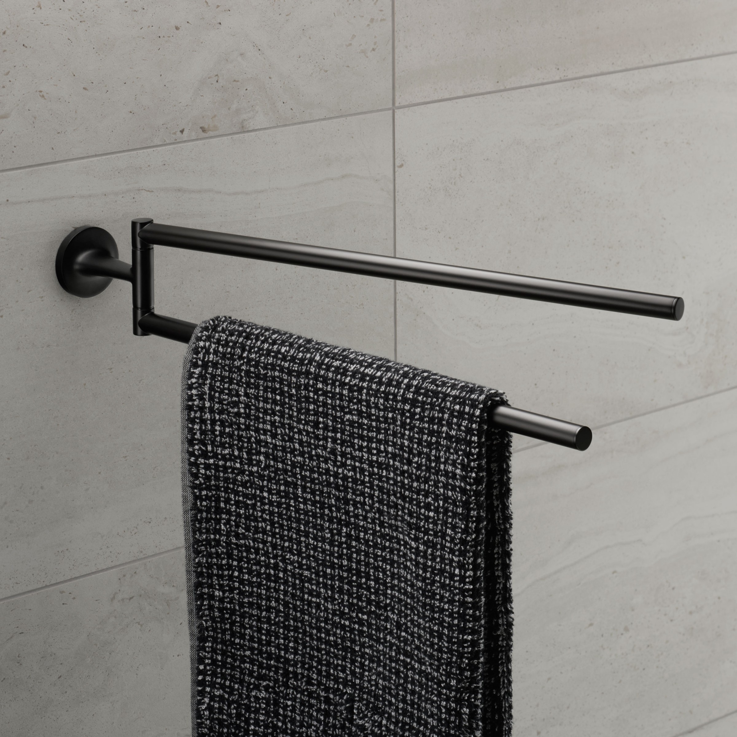 Starck T towel hook in polished gold