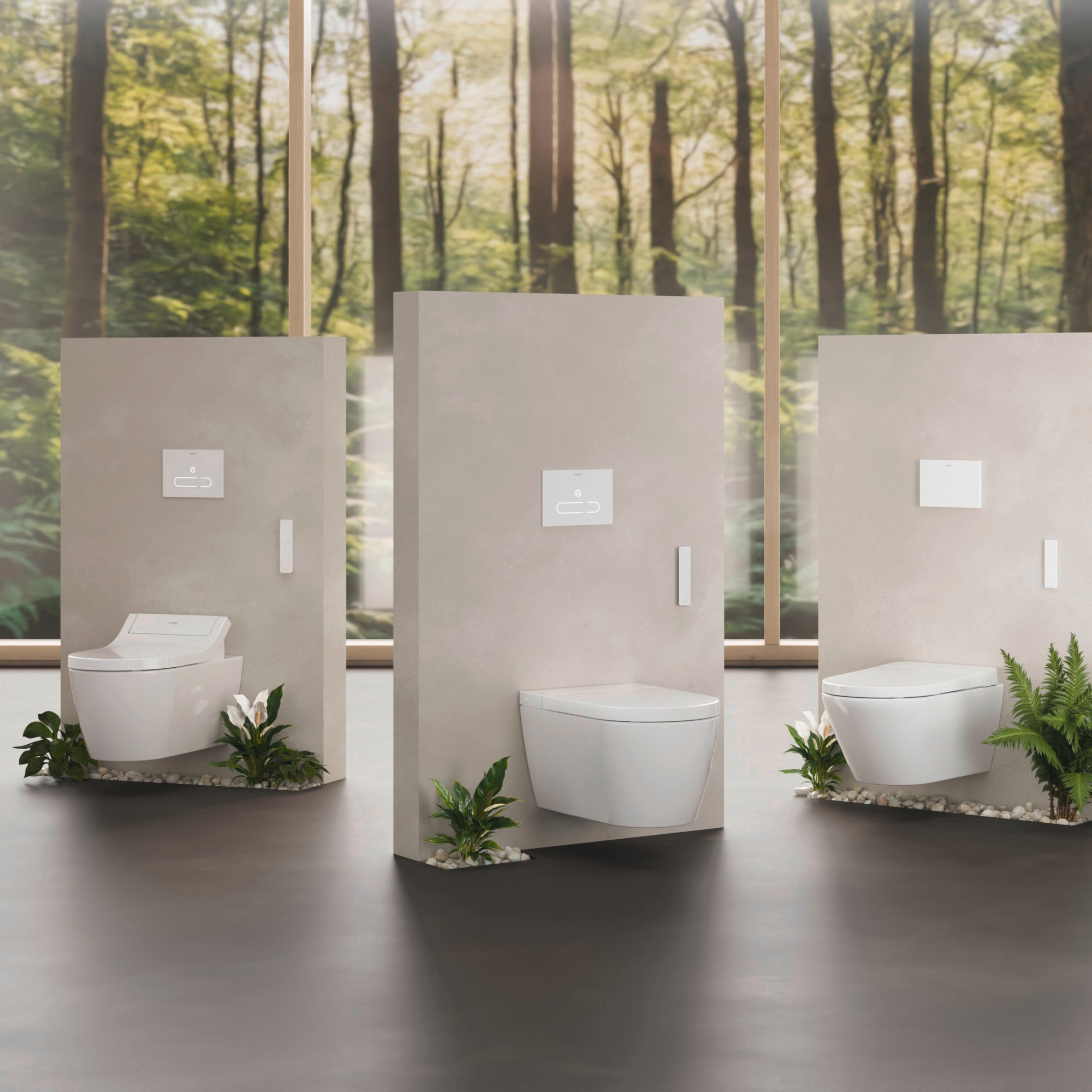 Übersicht der Dusch-WCs von Duravit