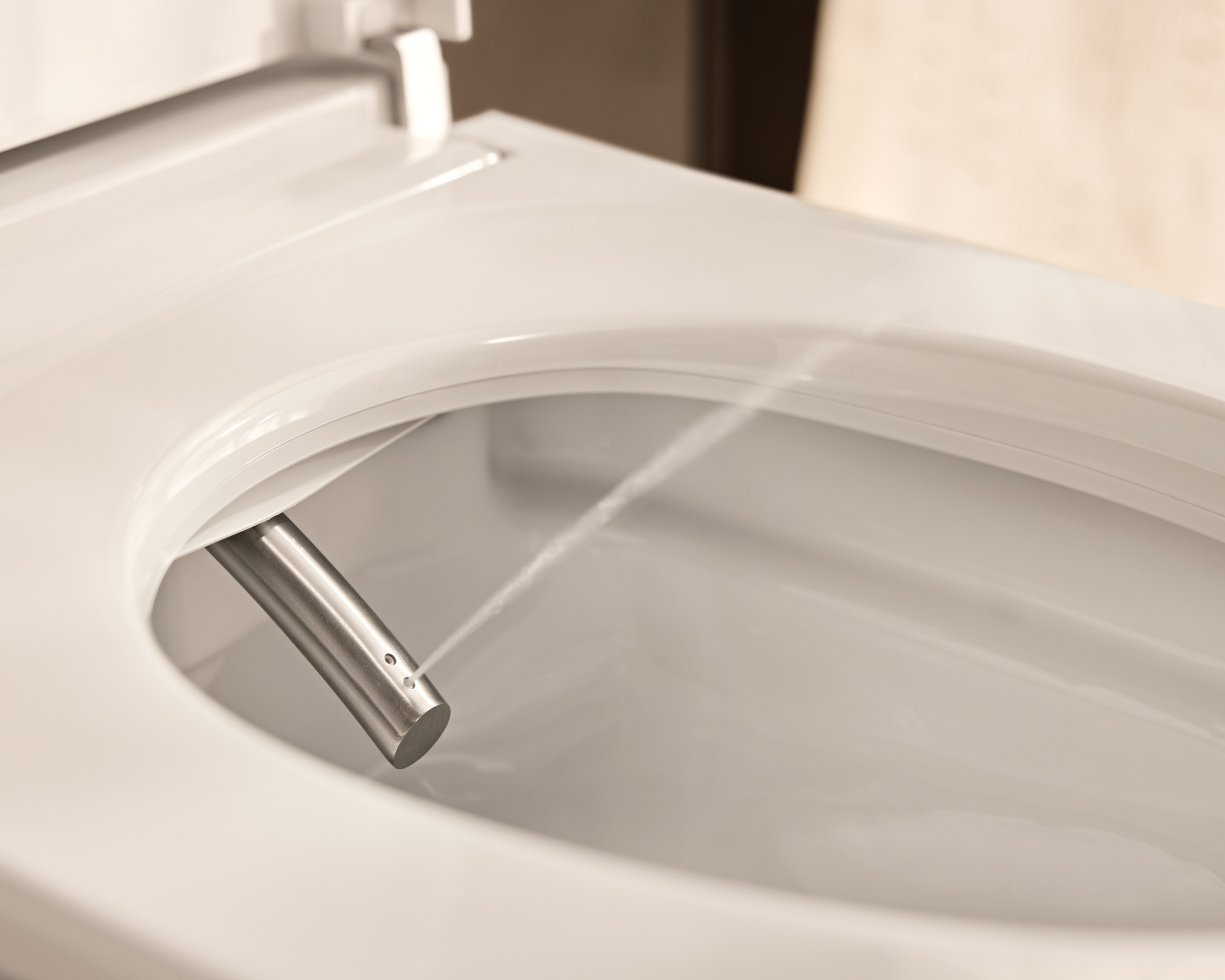 Ladywash of a Duravit SensoWash shower toilet