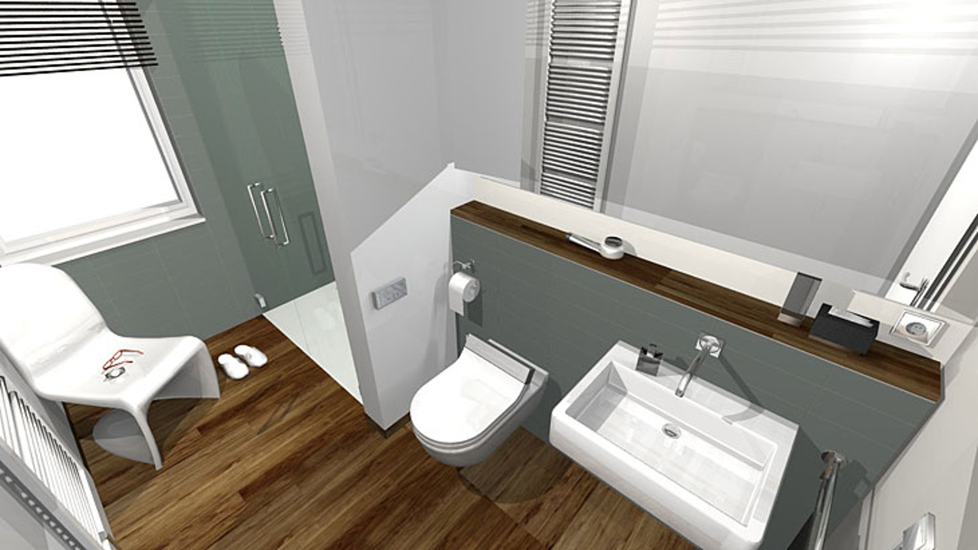 Bathroom design for medicine and care