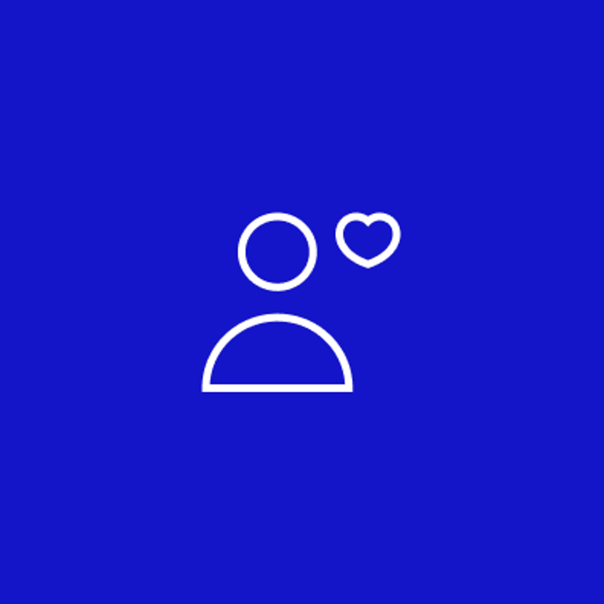 Blaue Fläche mit weißem Icon: Duravit Best Match Finder