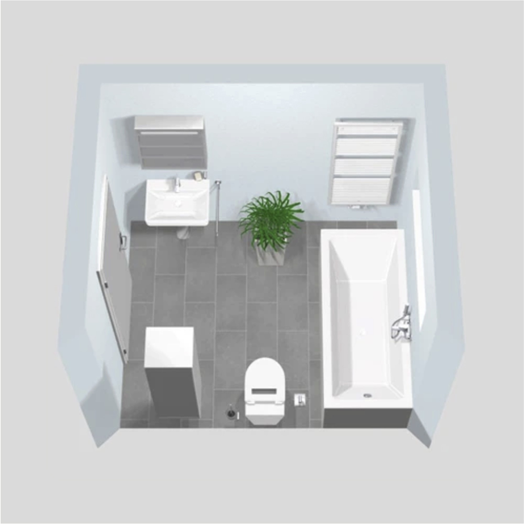 Dreidimensionale Visualisierung eines Bades