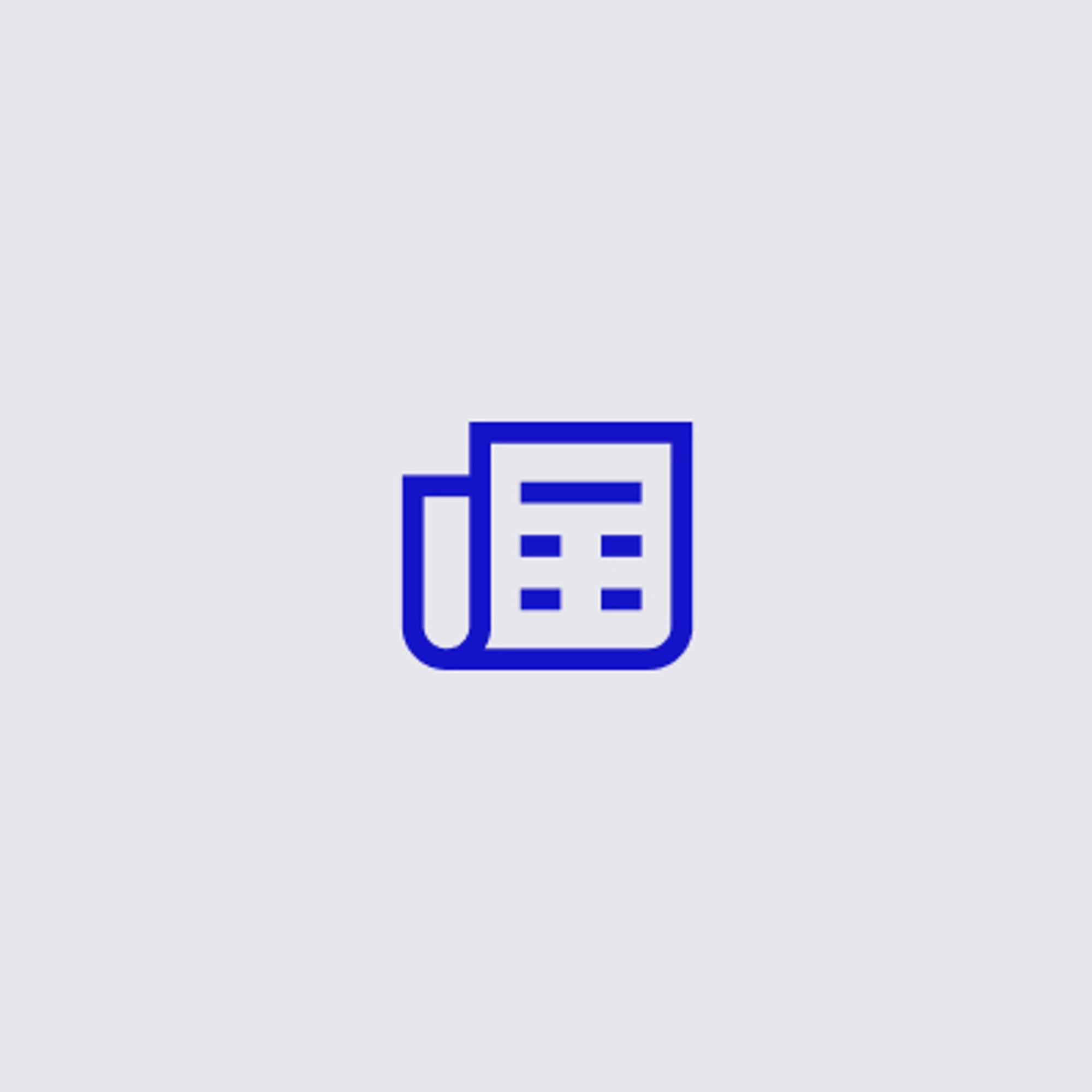 Graue Fläche mit blauem Icon: Duravit Newsletteranmeldung