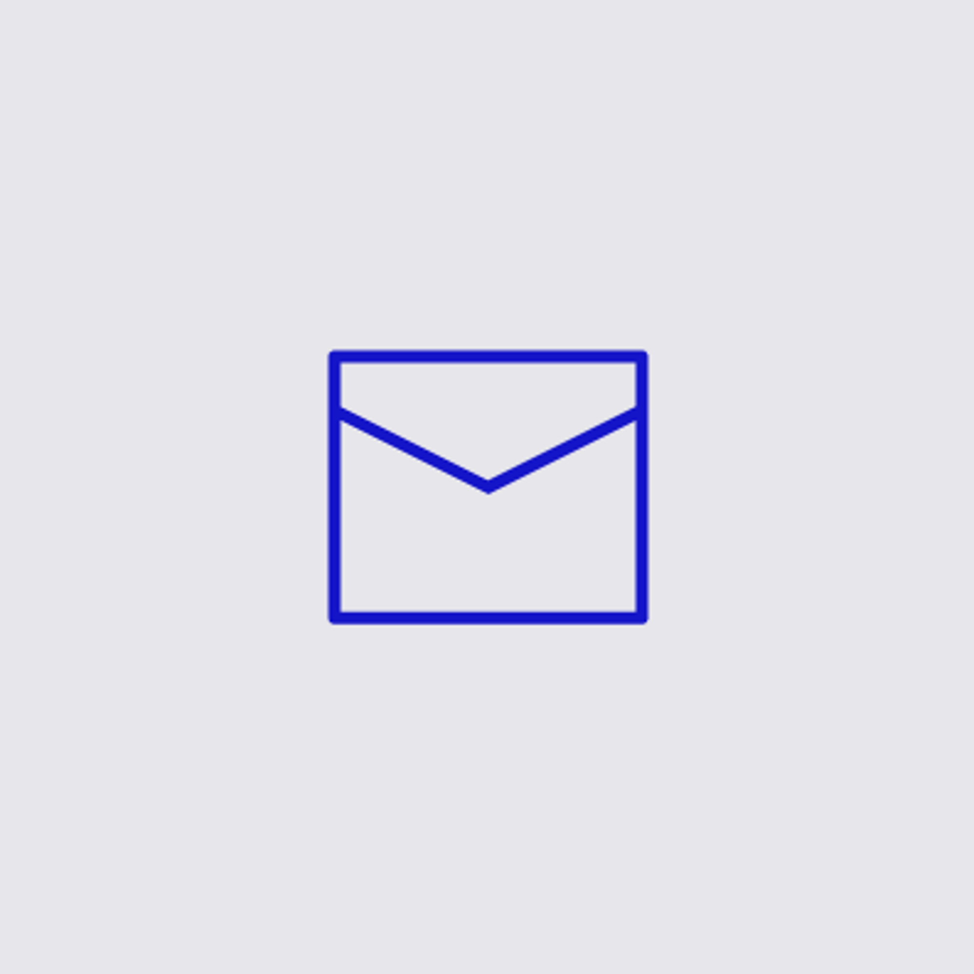 Graue Fläche mit blauem Icon: Duravit Newsletteranmeldung