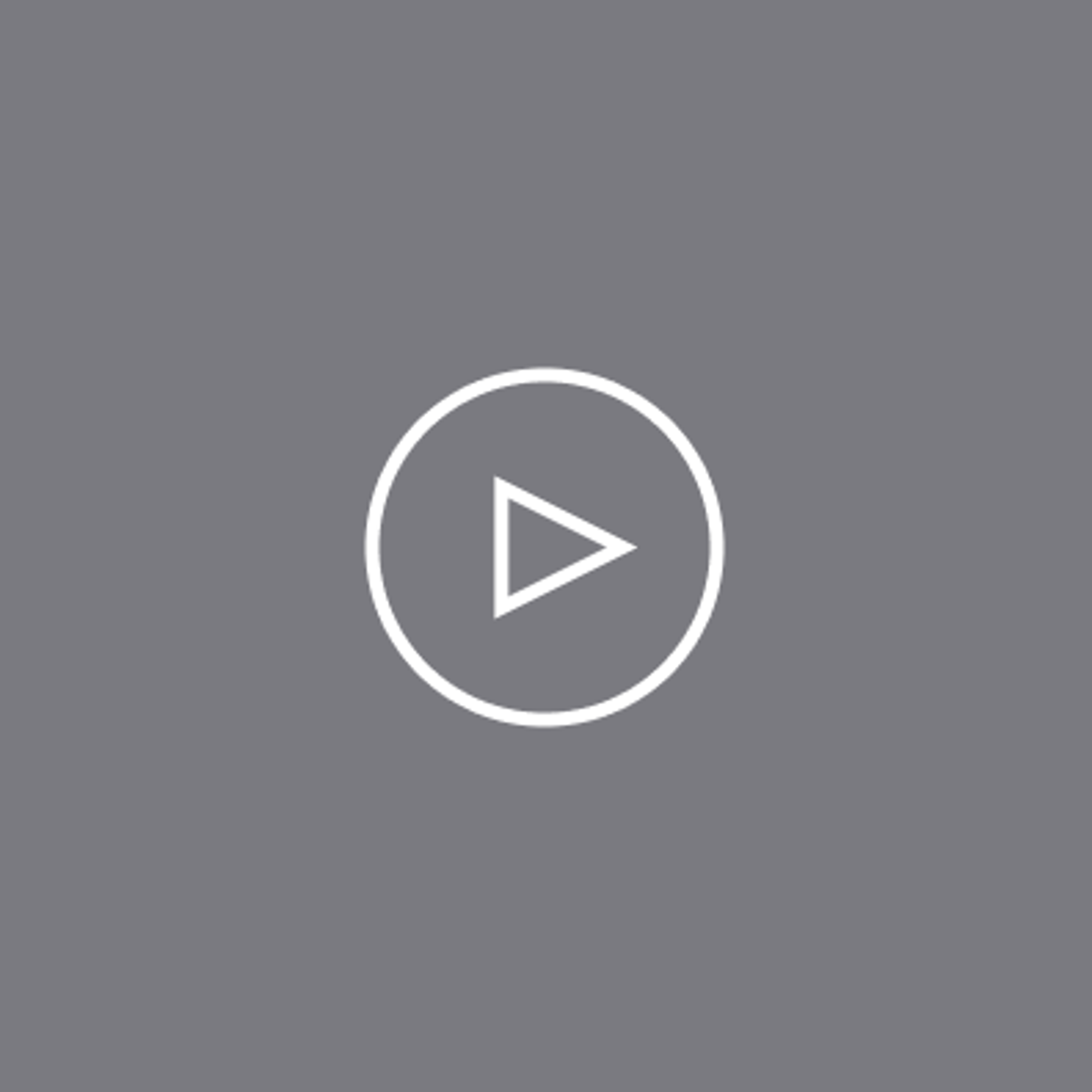 Graue Fläche mit weißem Icon: Duravit Produktvideos