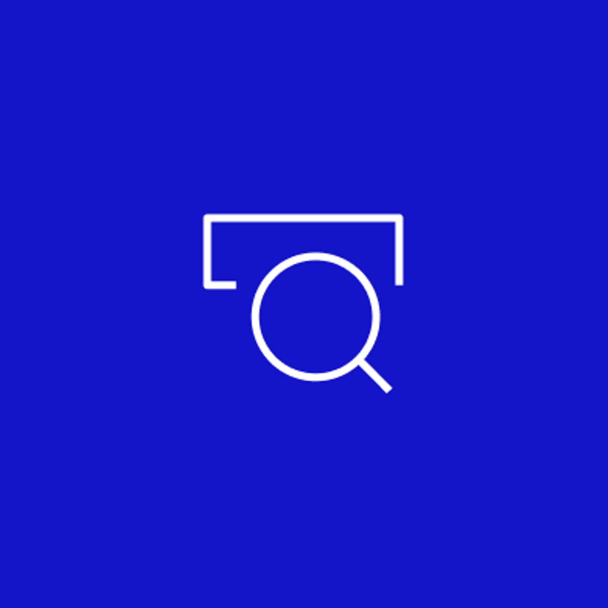 Blaue Fläche mit weißem Icon: Duravit WC-Sitz Finder