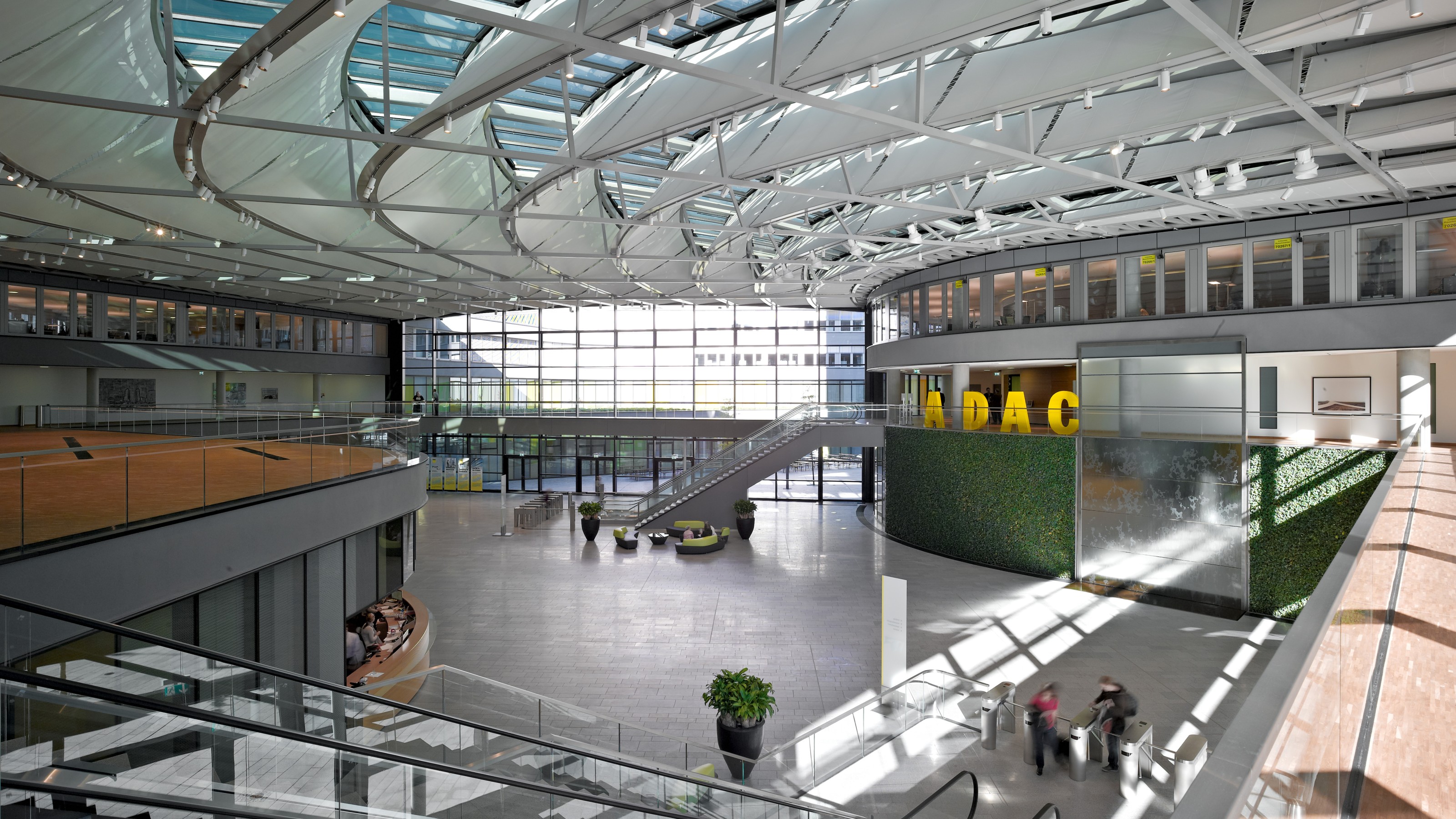 ADAC Zentrale Gebäude, Ansicht von innen