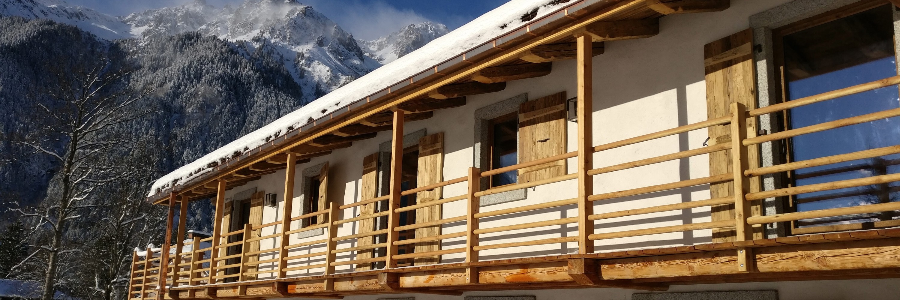 Chalet am Mont Blanc, Gebäudeansicht von außen