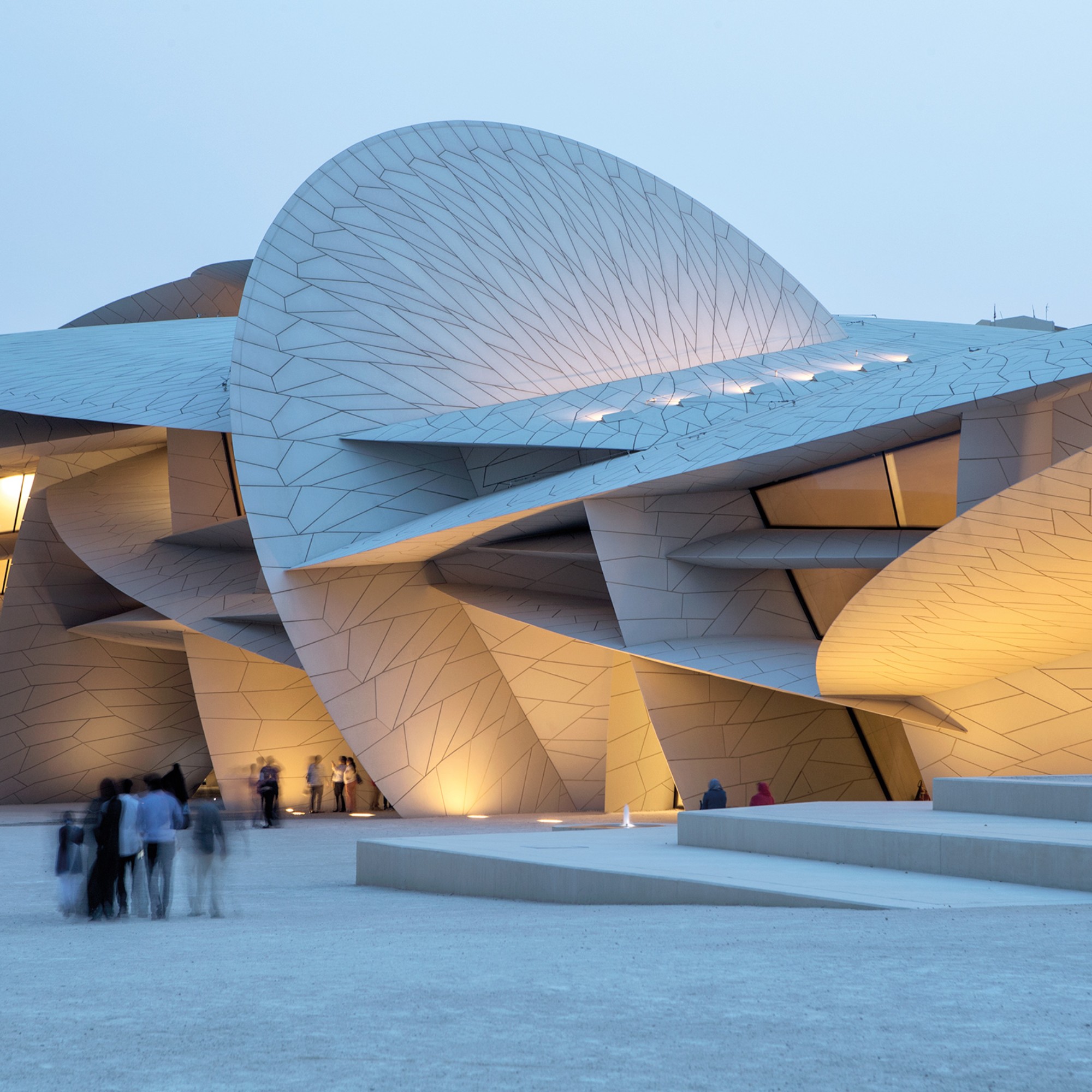 Außenaufnahme des Nationalmuseums in Katar