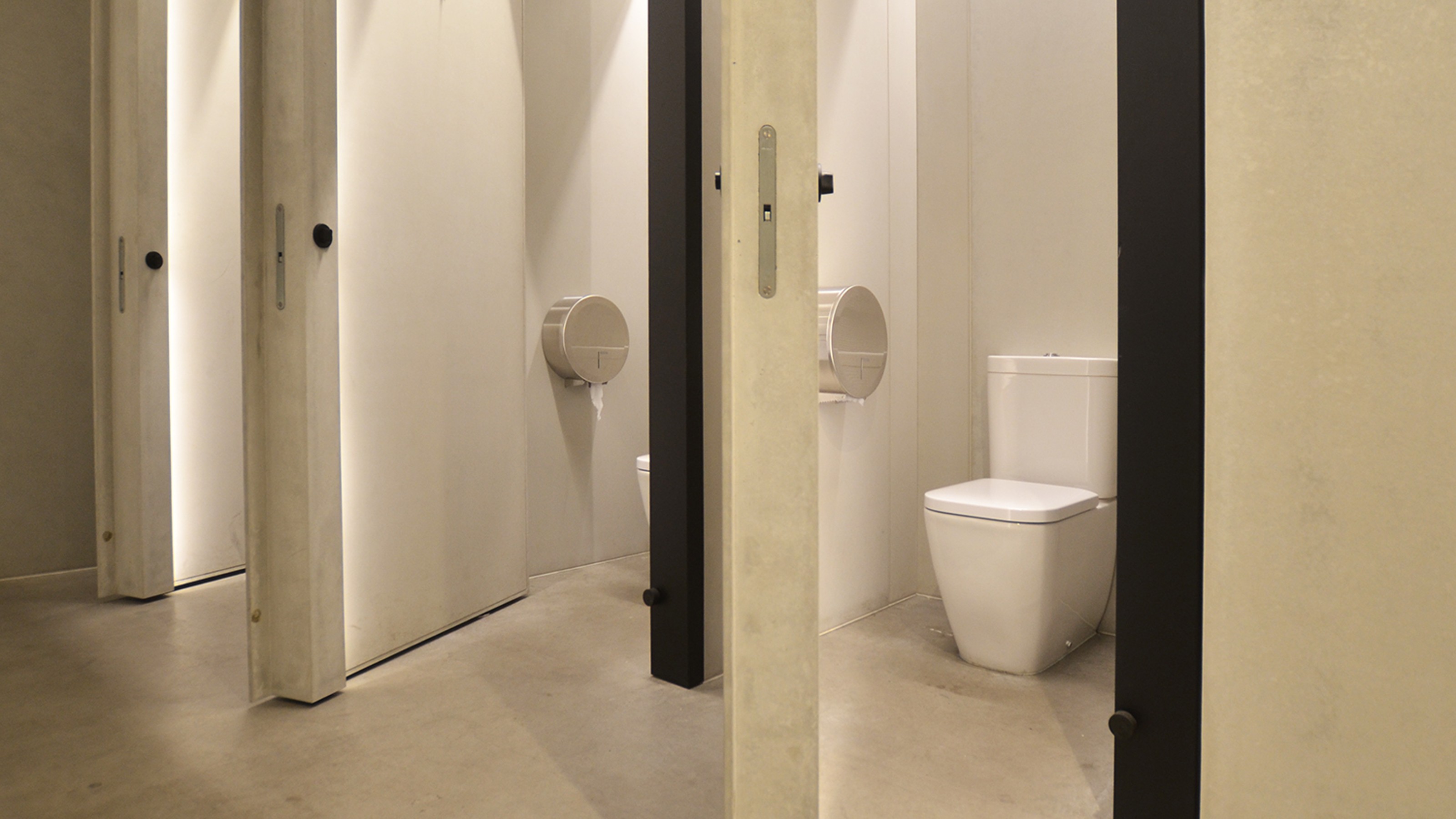 Deichman Library Oslo, toilet cubicles
