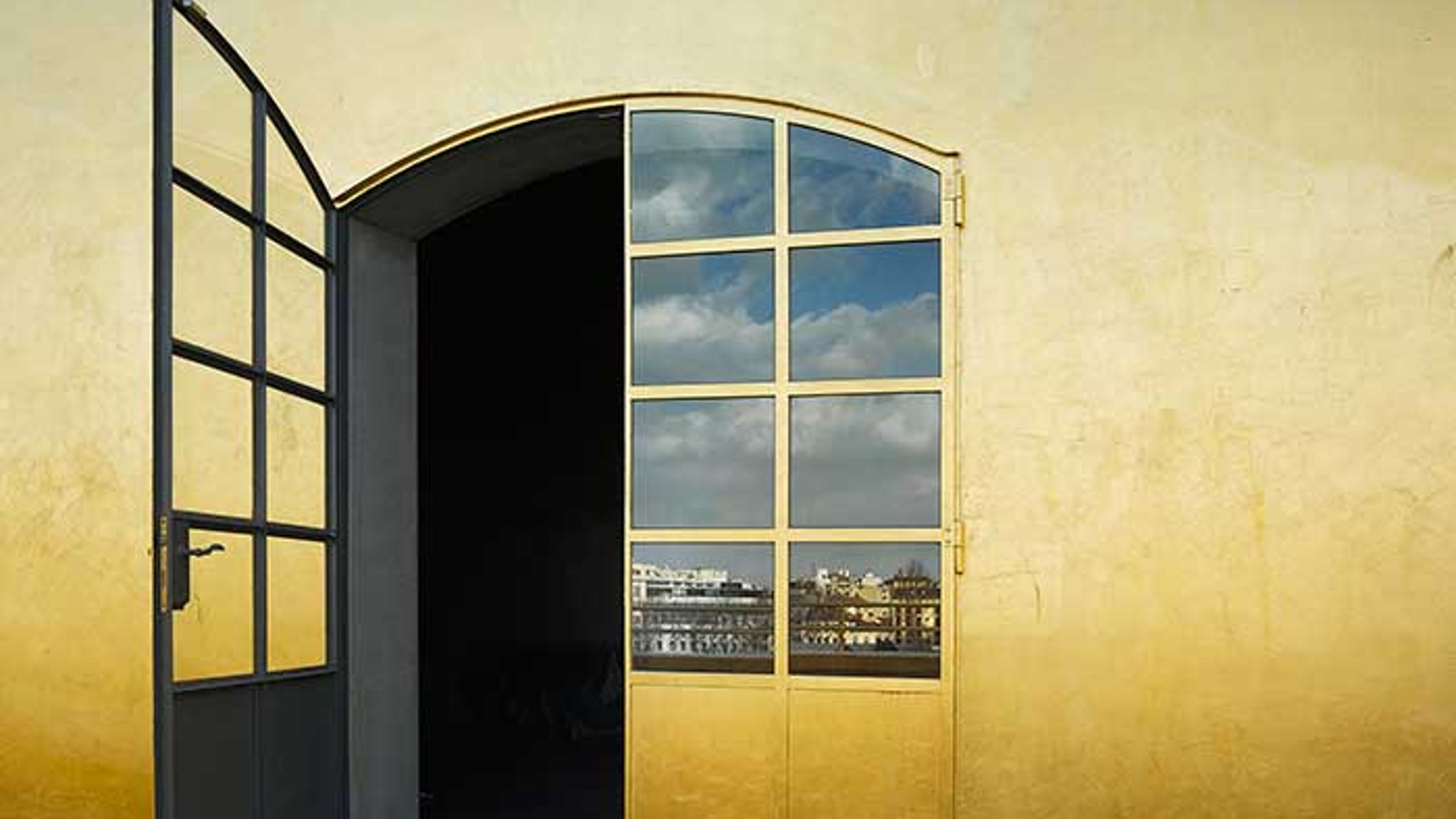 Fondazione Prada Milano, exterior view of the building with open entrance